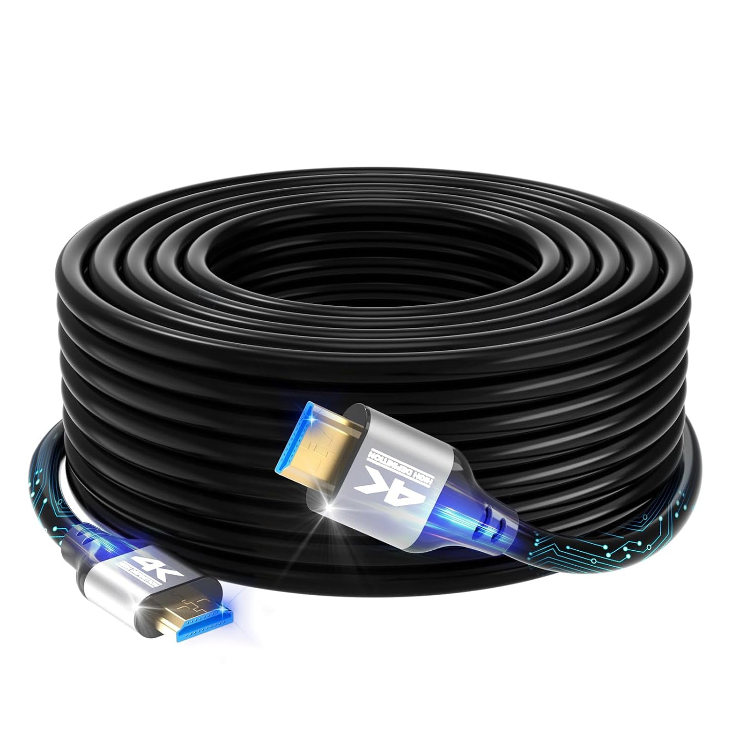 Zazalon 4k 50 2.0 4K@60Hz, 3D, PS4/5,Projector, HDMI Cable FT,High Speed HDMI Cord, Support ARC, HDR, Ethernet