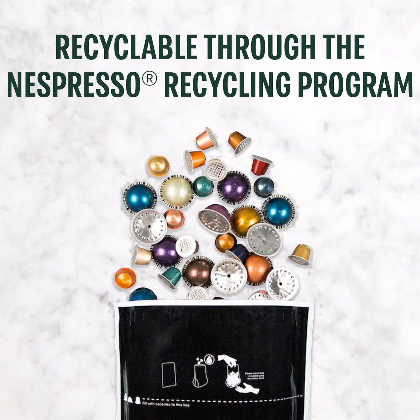Starbucks by Nespresso Vertuo Coffee Pods - French Roast Dark Roast, 32-Count, Brews 7.8 Oz.