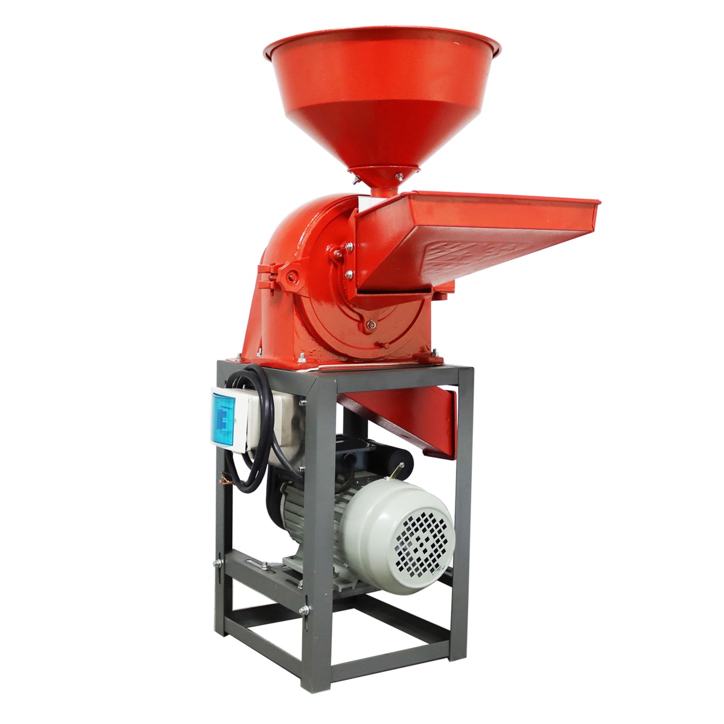 THUXEON 220V Multifunctional Crushing Machine 2.2KW Electric Grain Milling Machine Rice Grinder with 2MM 3MM Sieve Screen 220-330LBS/H for Rice Millet Corn Grain Large Material