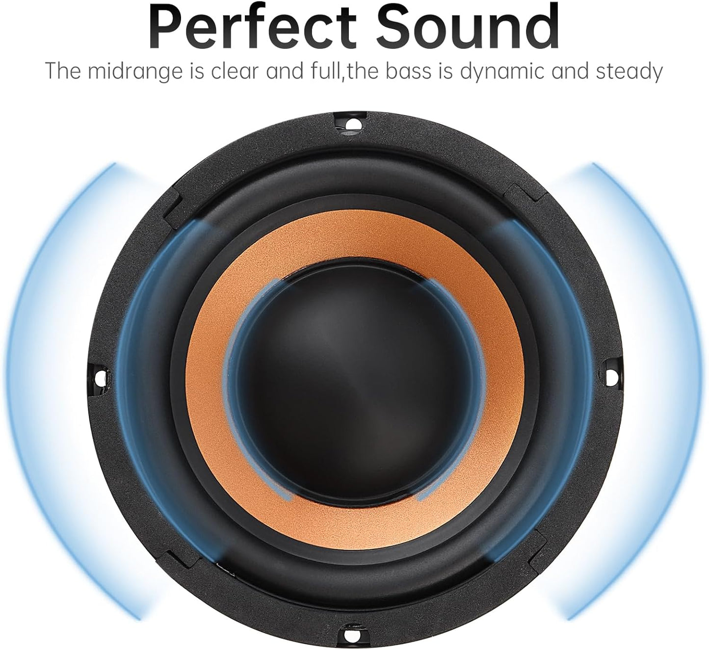 DriSentri 6.5 Inch Bass Loudspeaker Woofer Speaker for Car Audio/Home Theaters, Wide Frequency Response Car Audio