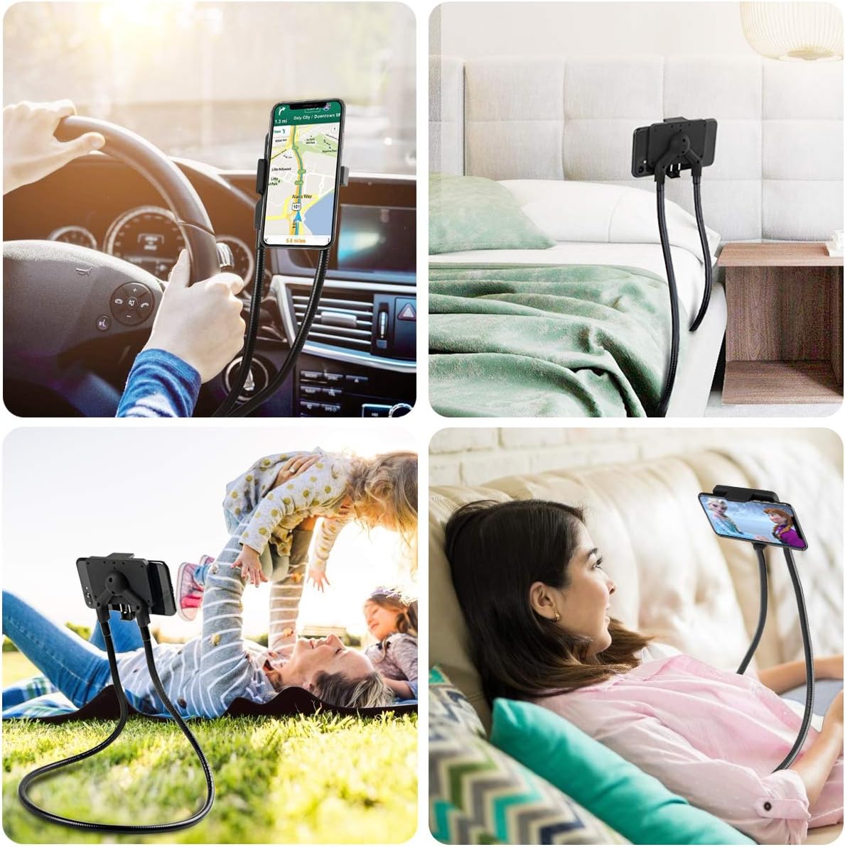 B-Land Cell Phone Holder, Universal Mobile Phone Stand, Lazy Bracket, DIY Flexible Mount Stand with Multiple Function