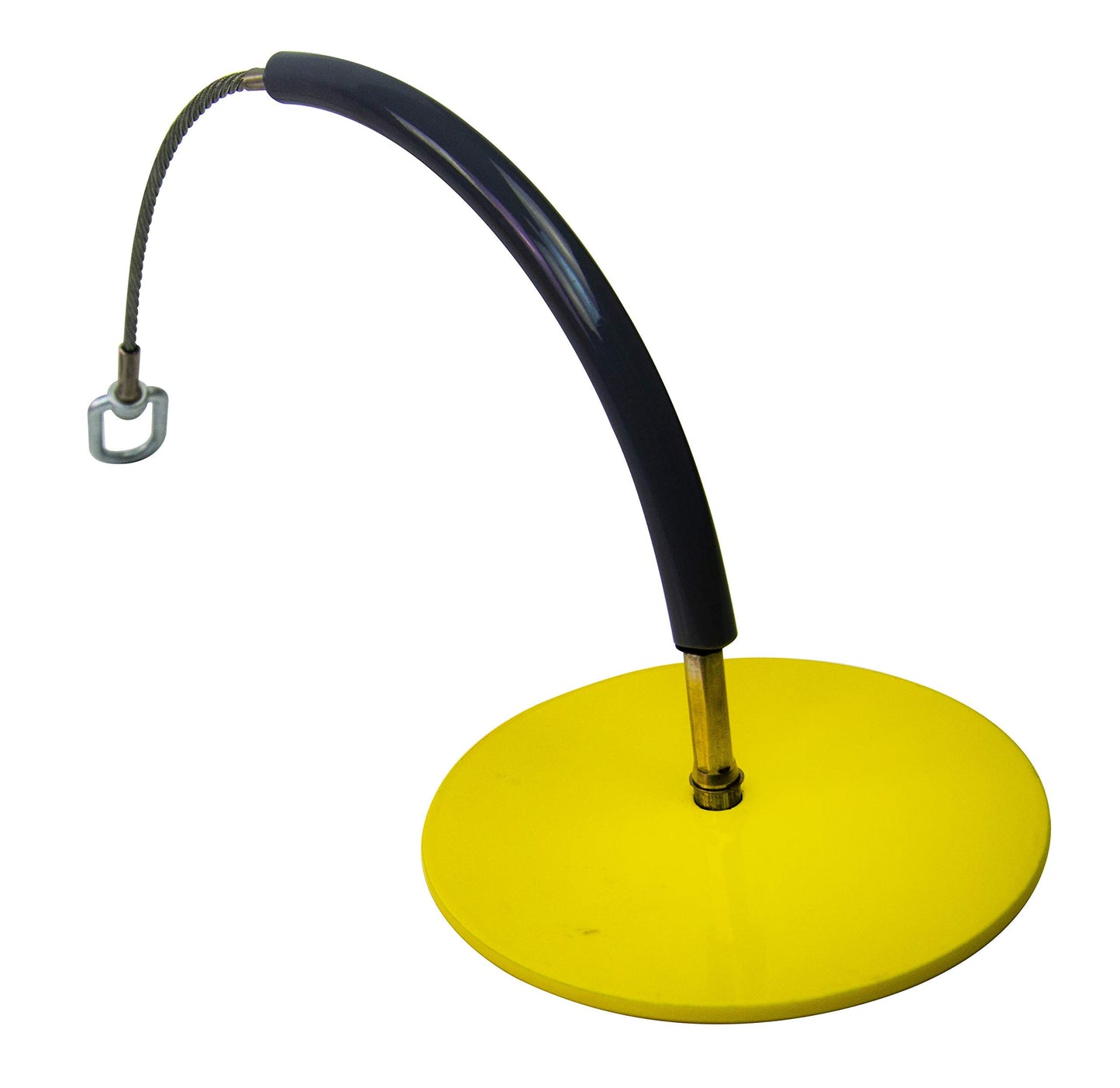 Frontline Fall Protection DT602 Drop Thru Anchor 6" Round Plate with 2' Cable | OSHA & ANSI Compliant | Removable and Reusable Anchor Point | Over Head Applications