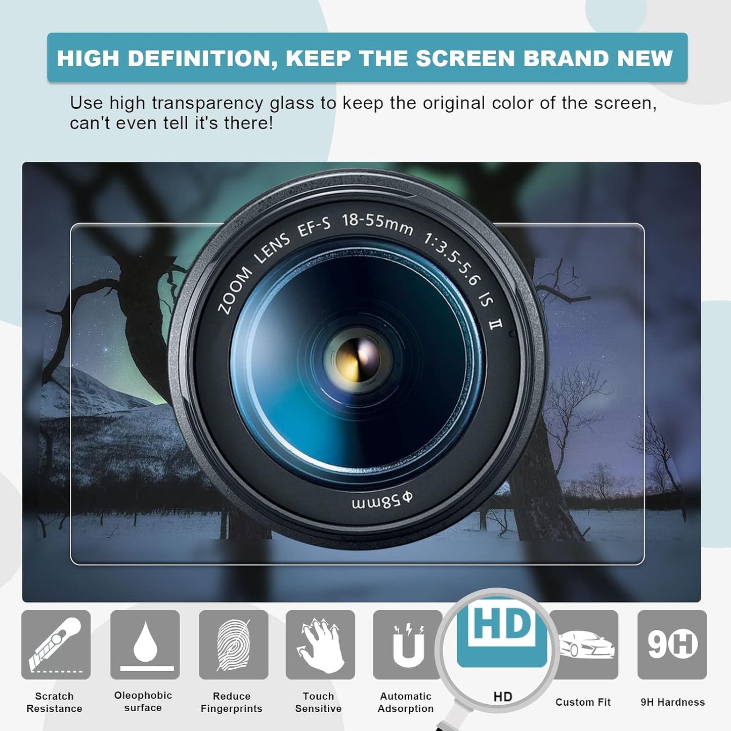 2021 2022 2023 2024 10.1 Inch (10.1 Inch) CDEFG Screen Protector for Grand Cherokee L Touch Screen Protector Foils