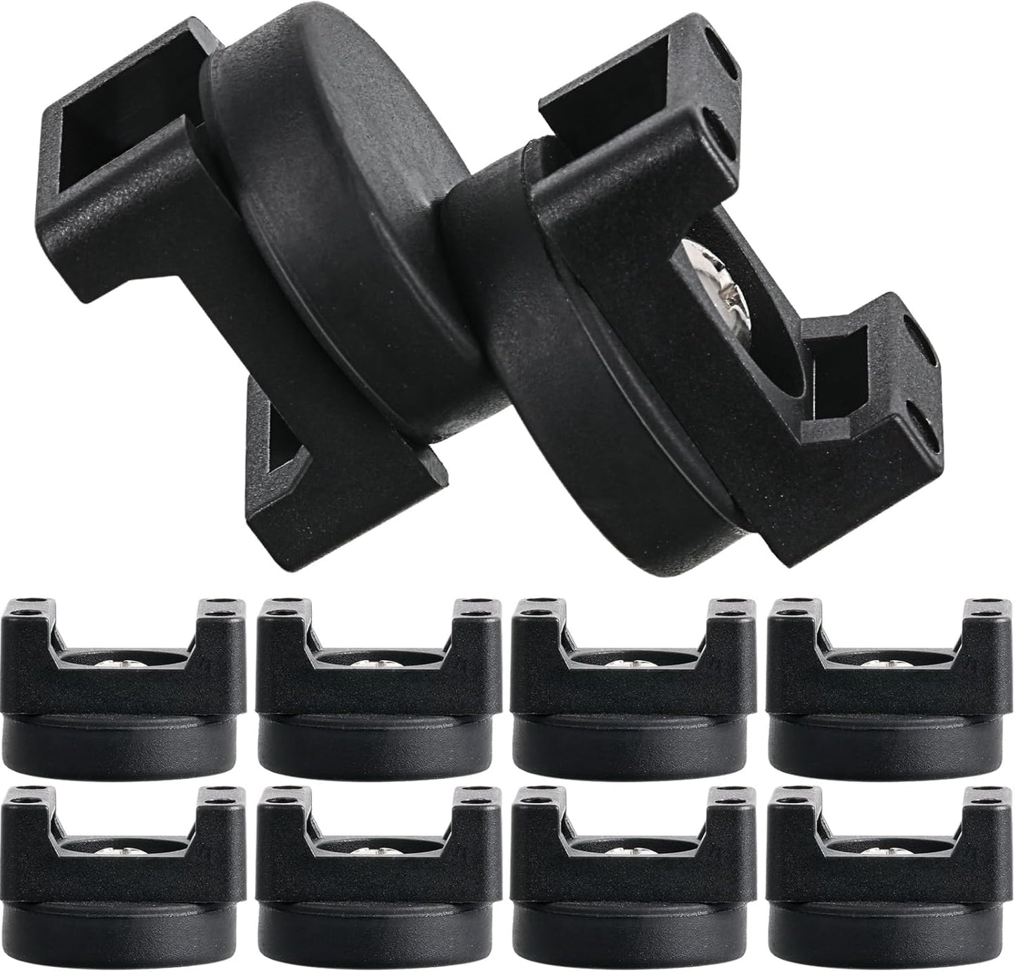 Yookeer Magnetic Zip Tie Mount Base Black Magnetic Cable Clips Wire Holder Multipurpose Cable Ties Management Base
