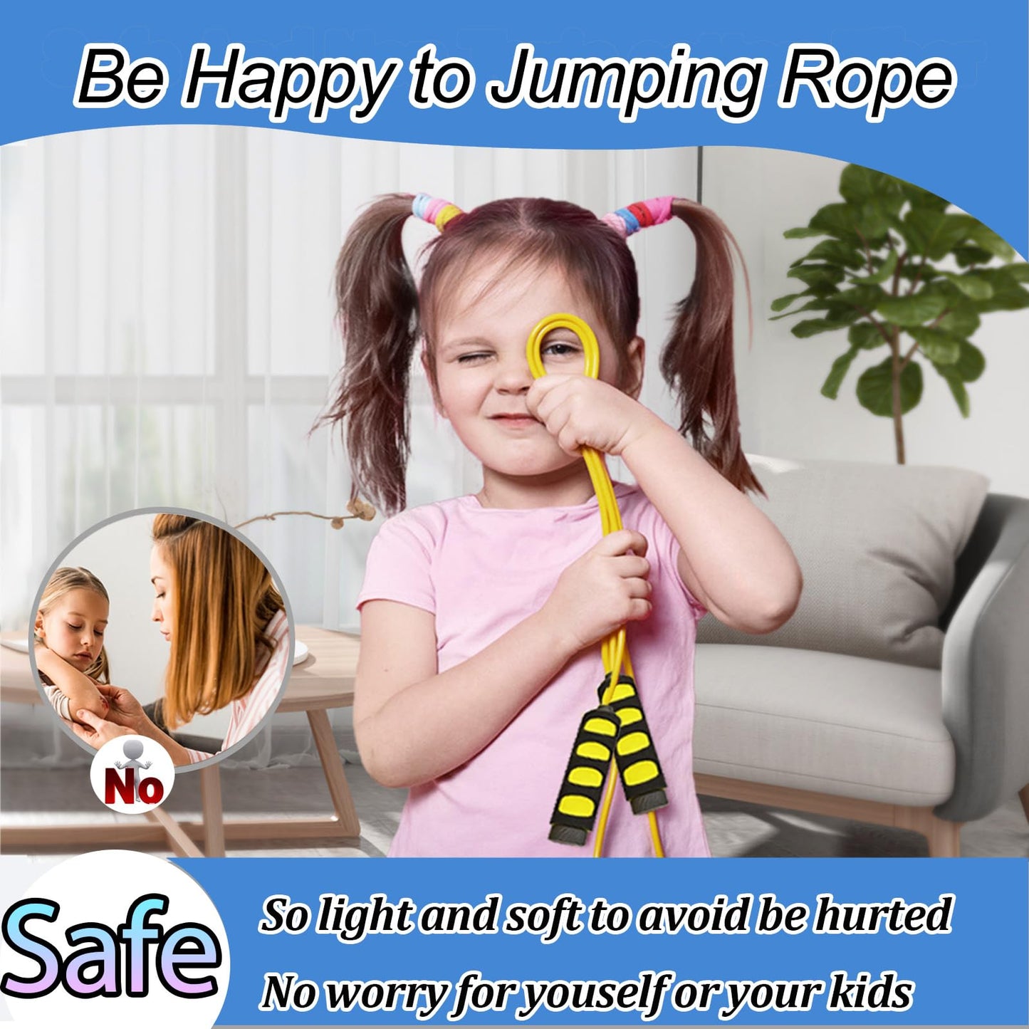 Jump Ropes for Kids, Jump rope Fitness, 2 pack Lightweight &Adjustable kids Jump Ropes-Jumping Rope for Men Women Adult Boys Girls Youth, Speed Jump Rope for Exercise, Boxing, Workout