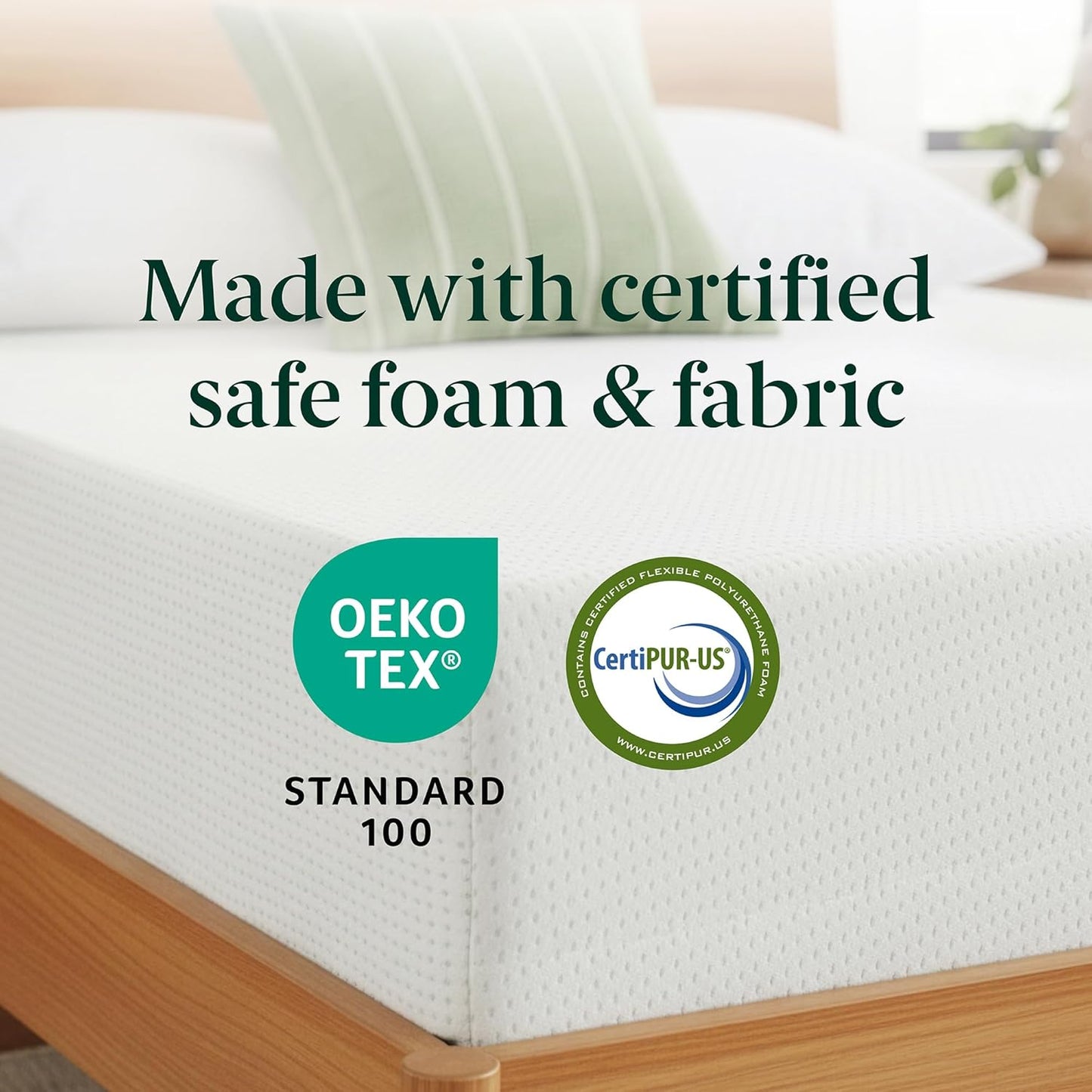Zinus 8 Inch Twin Green Tea Memory Foam Mattress - Medium Firm Feel | Zoned Pressure Relief & Safe Materials