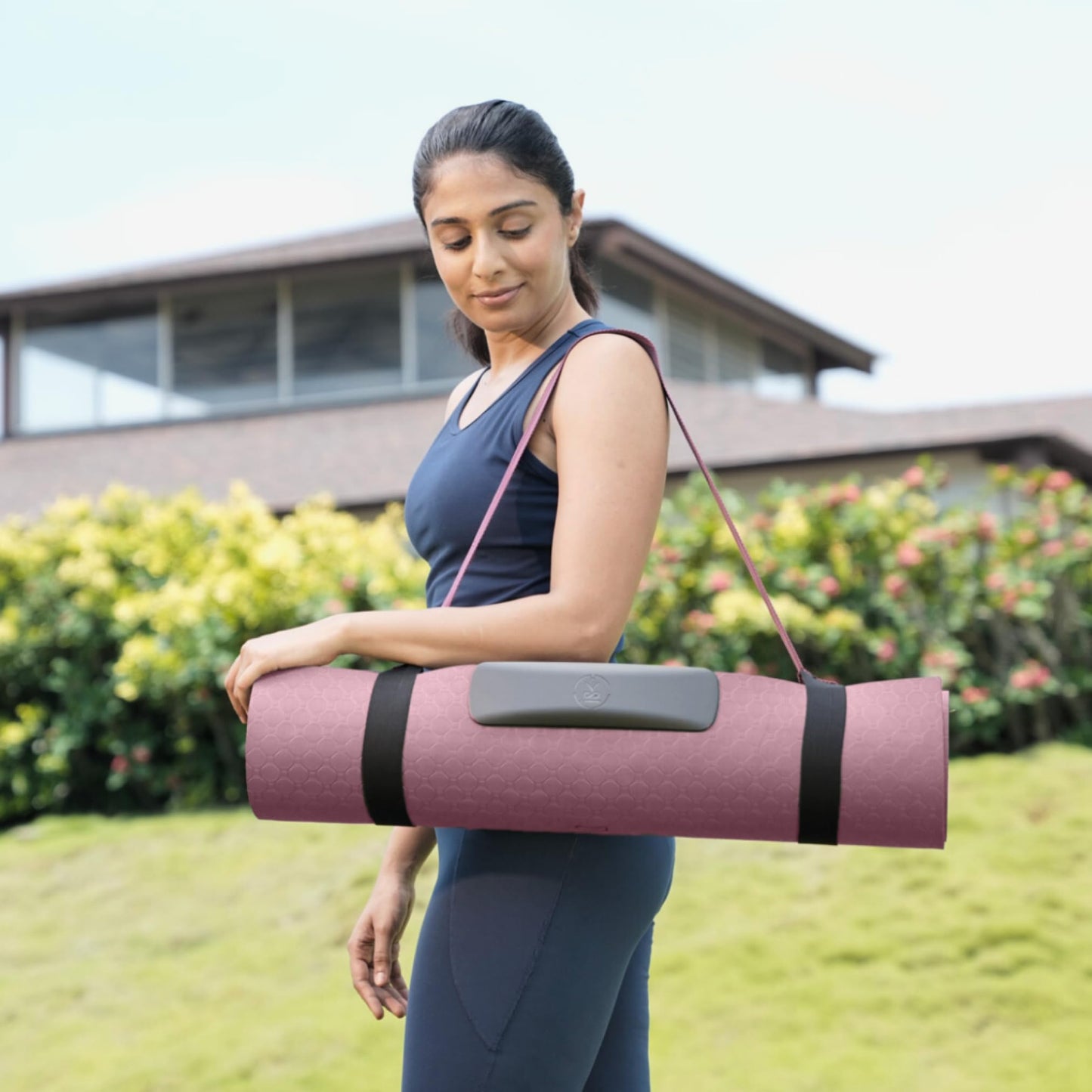 YogiFi Smart Mat Gen3 - Wine Red| AI Powered Yoga Mats For Home Workout | Lightweight Yoga Mats of 6mm | Real Time Tracking Exercise Mats For Men & Women