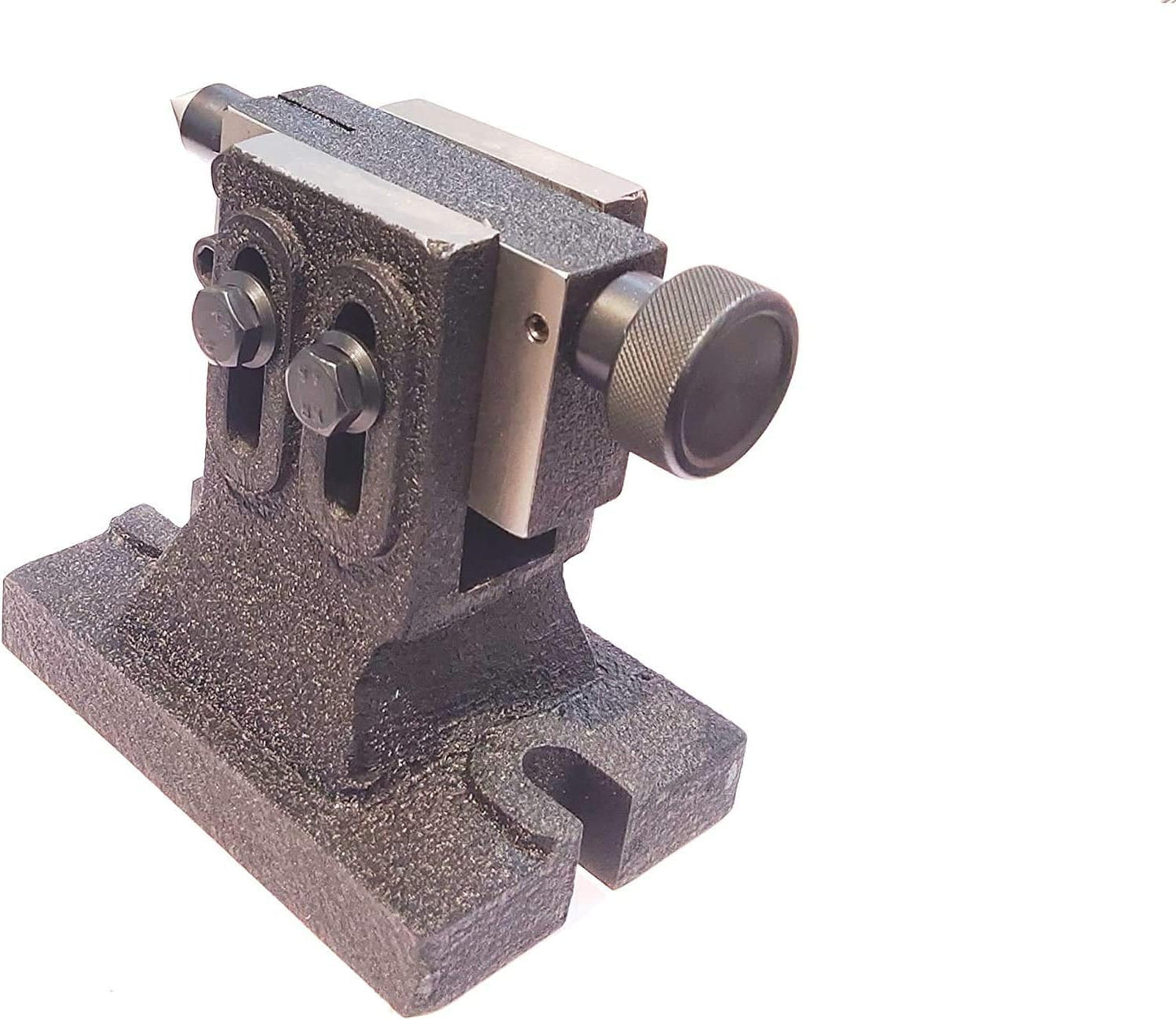 Buyohlic Heavy Duty Adjustable Tailstocks for Regular & Tilting Model of Rotary Tables (Hardened & Precisely Ground Points) (Tailstock for HV8/10/12 Rotary Table)