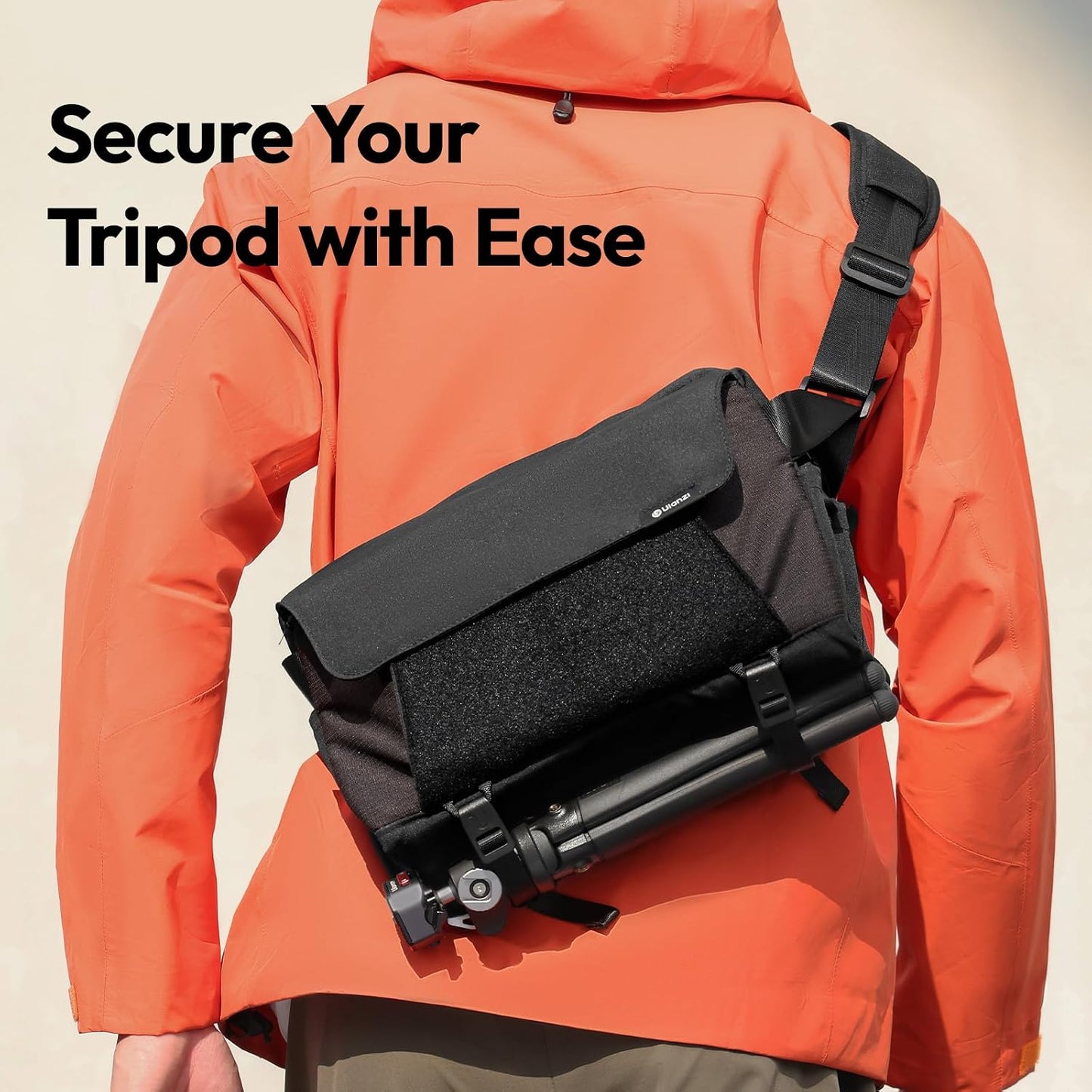 BP11 8L ULANZI Camera Sling Bag with Tripod Holder for Men Women, Lightweight Splash-proof DSLR/Mirrorless Anti-Theft