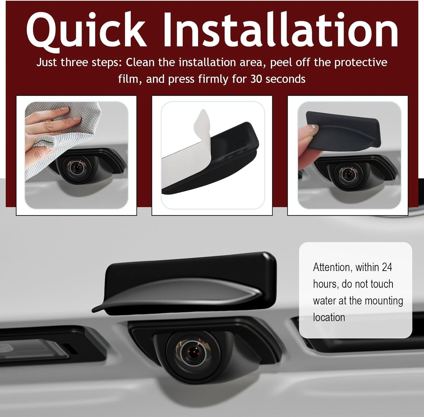 KIFIDAN 2026 New Backup Camera Rain Shield,Silicone Reverse Camera for Car Rain Guard with Extended Design,Waterproof