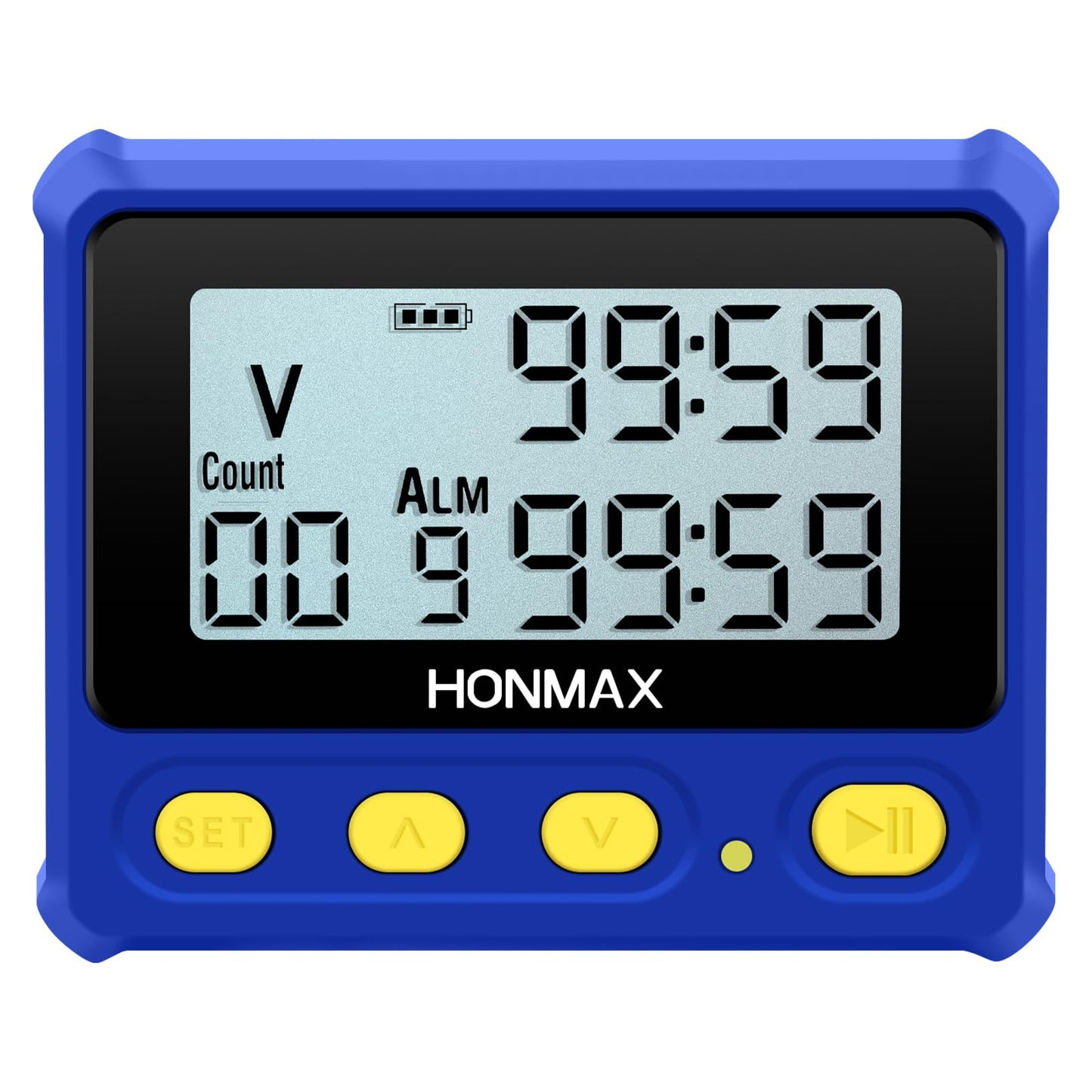 HONMAX 8200 Interval Timer and Stopwatch, Backlight, USB-C Charged, Clock