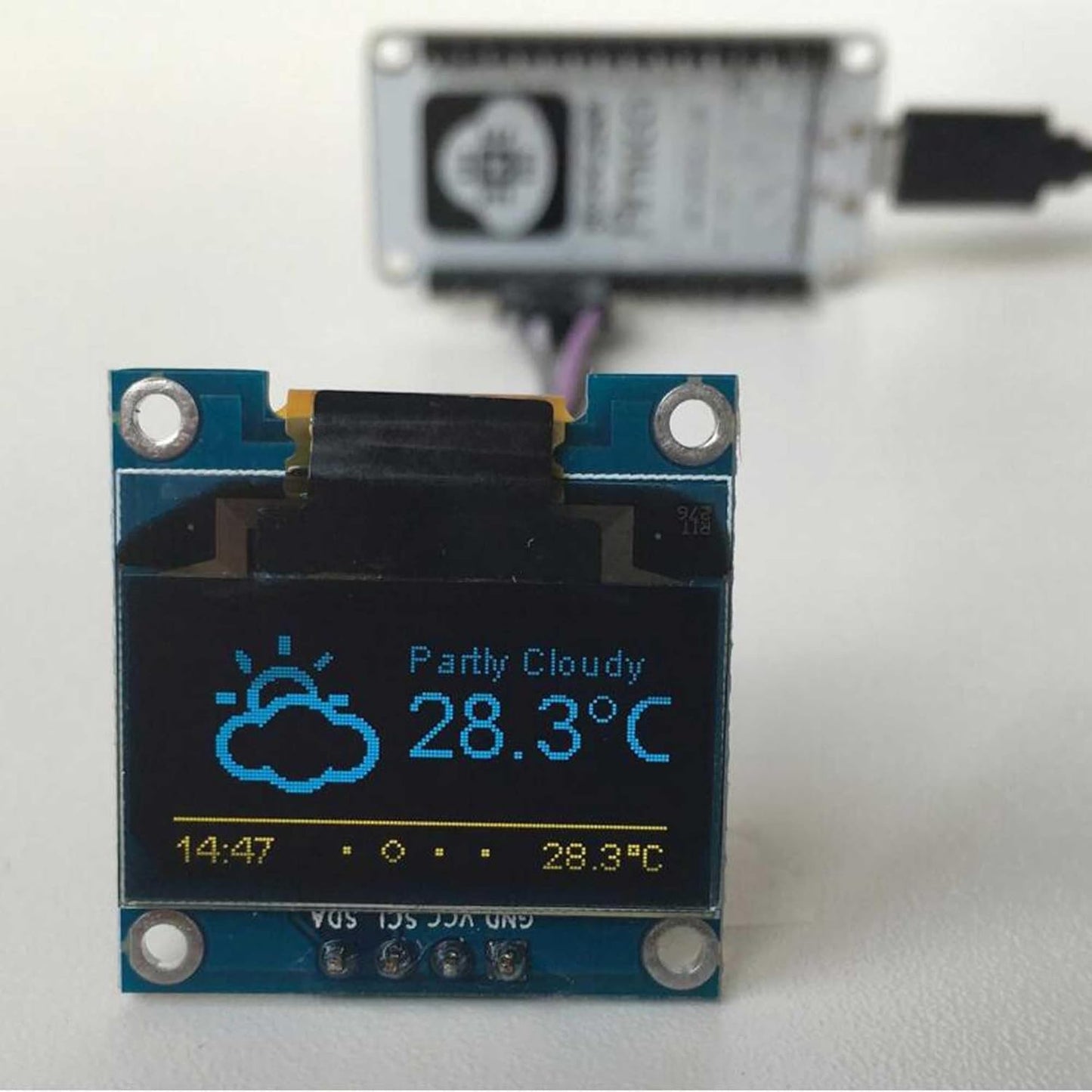 ALAMSCN DHT11 1.3" 128x64 Electronics Starter Kit,WiFi Development Board with Temperature Humidity Sensor OLED Display