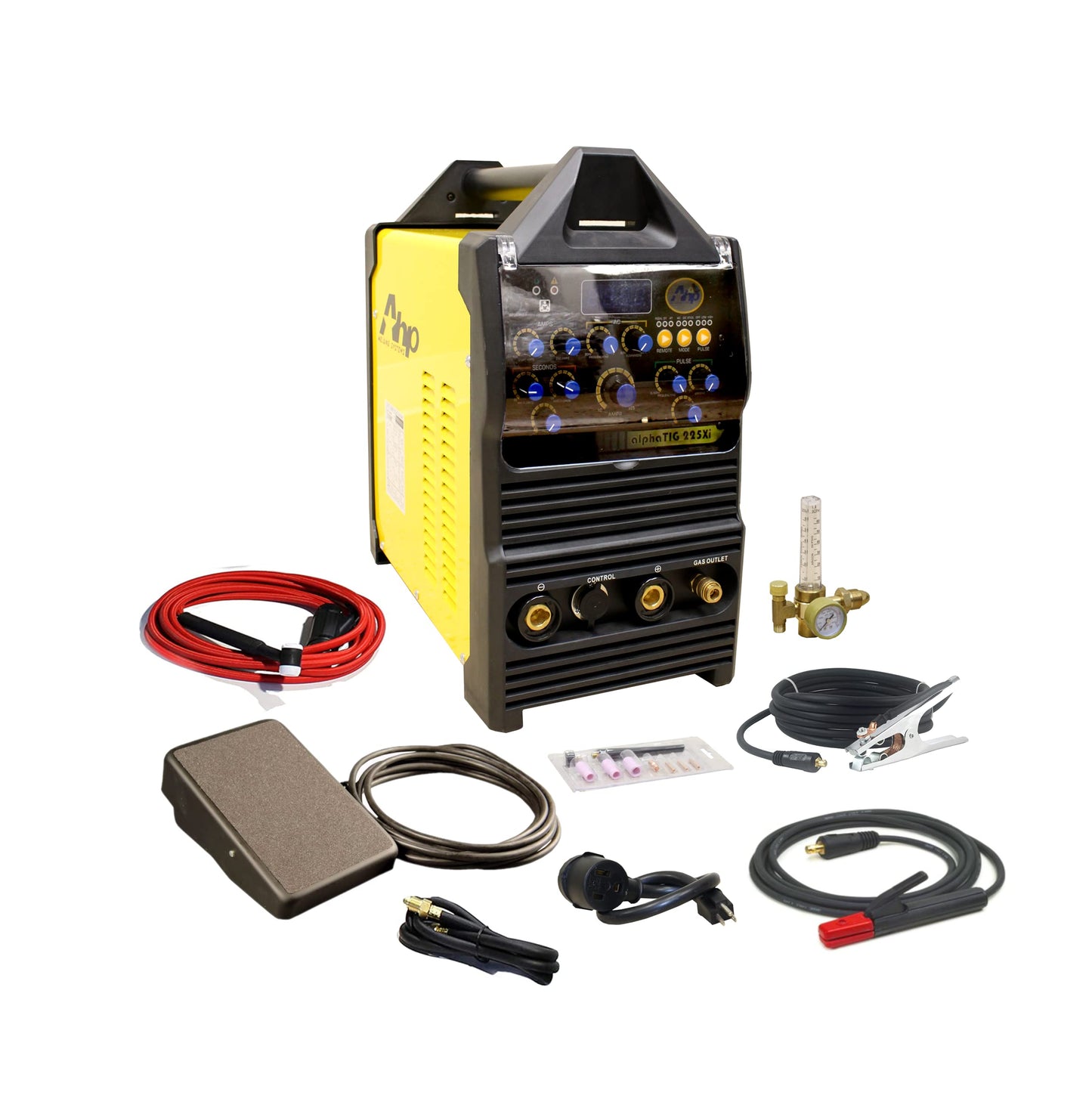 New 2024 AHP Alpha-TIG 225Xi 200 Amp IGBT AC/DC Pulse TIG/Stick Welder 110v/220v Dual Voltage