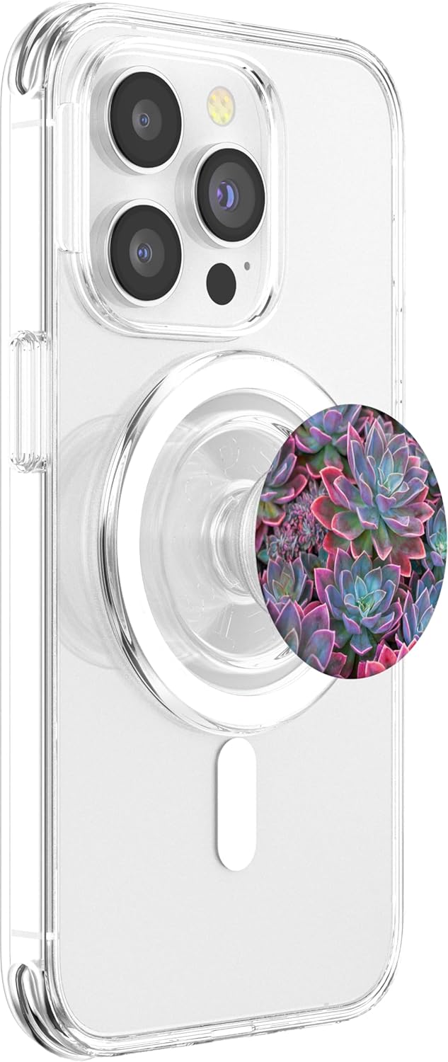 CJ Grips Succulent Plants Red PopSockets PopGrip for MagSafe