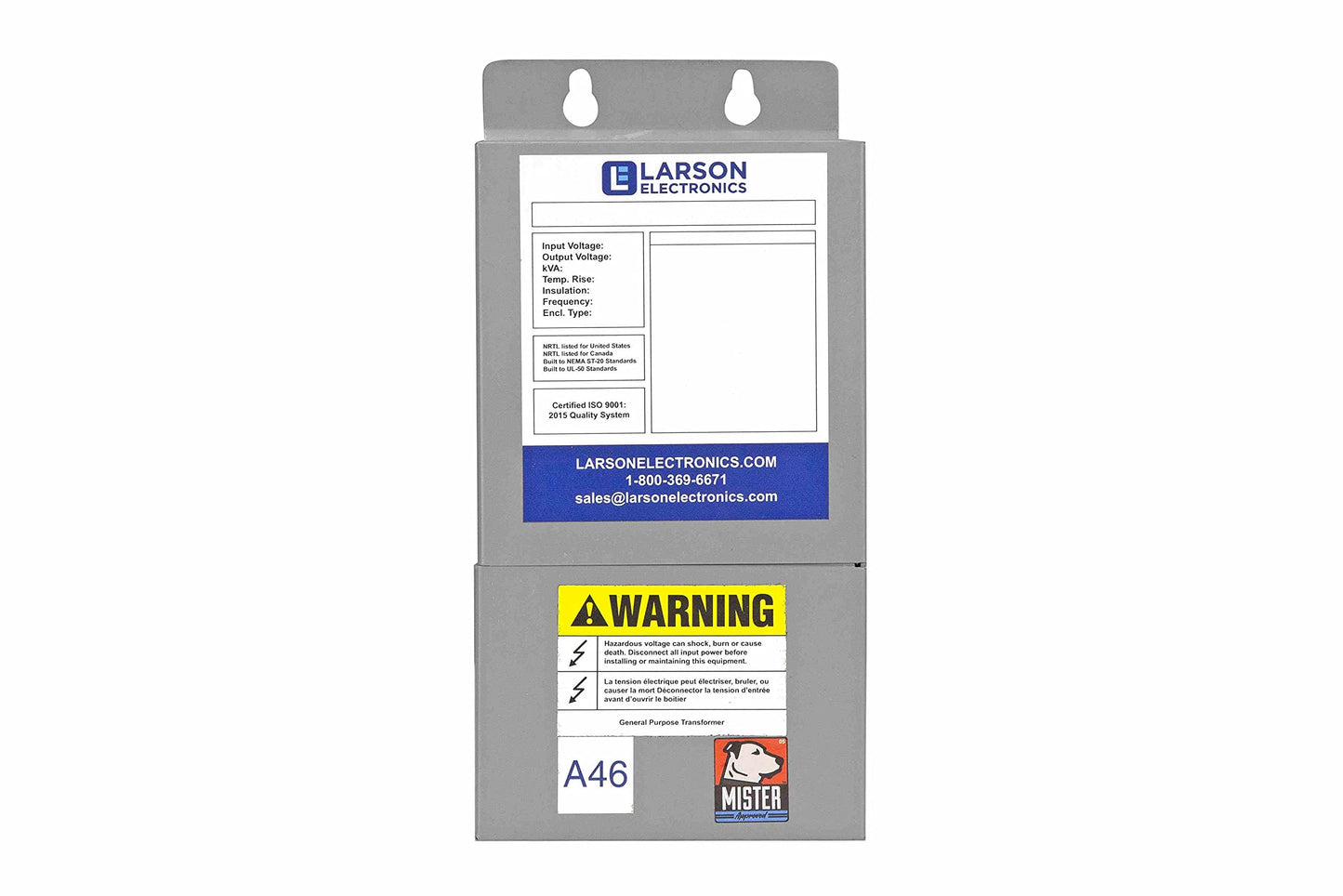 1-Phase Buck/Boost Step-Down Transformer - 240V Primary - 220V Secondary - 34.4, 45.87 or 80 Amps - 50/60Hz