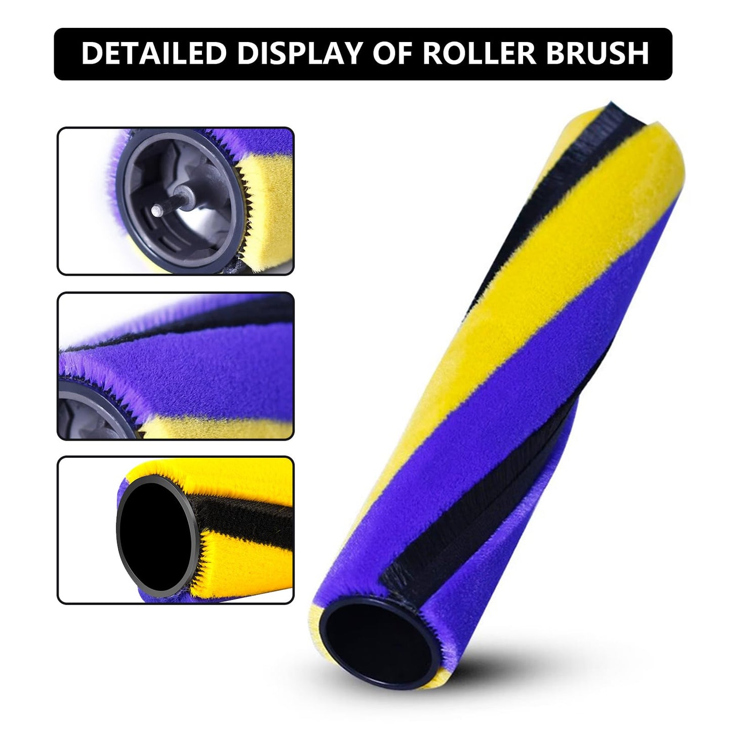 Yivy for Dyson V15/V15s Detect/Gen5/V12 Slim - Fluffy Roller Brush Soft Floor Brush, No.971634-01