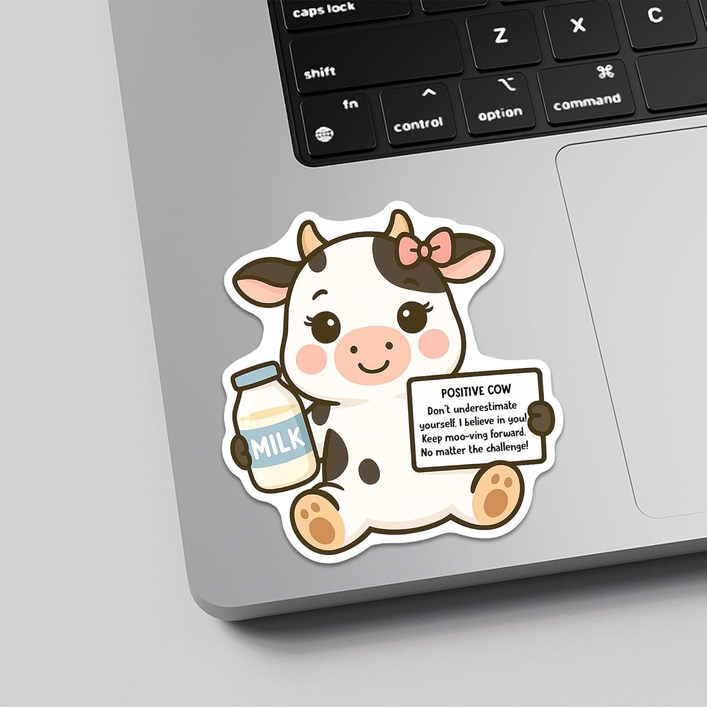 3Pcs Dairy Cow Sticker Decals Vinyl Waterproof - Journaling Self-Affirmation Positive Dairy Cow Sticker for Water