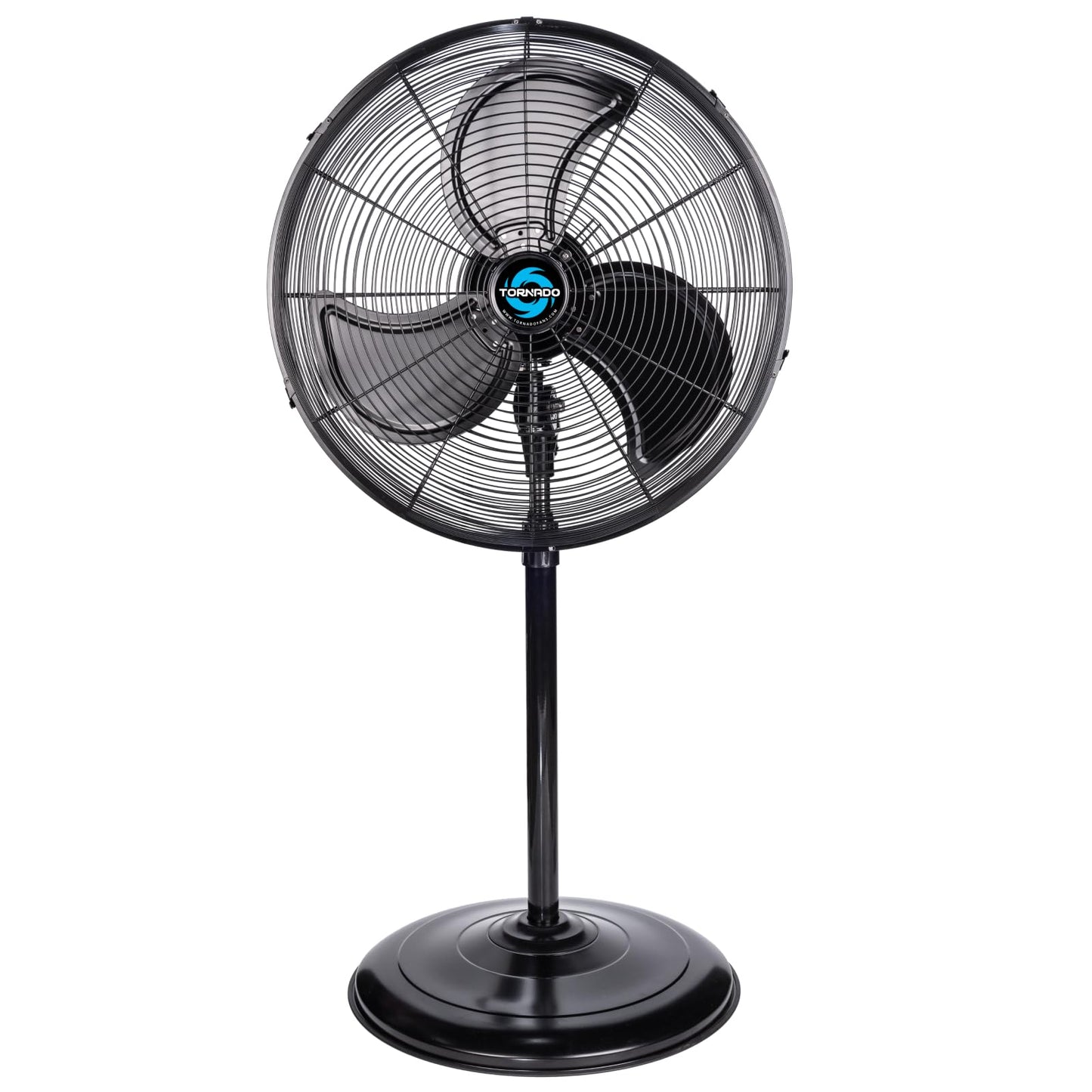 Tornado - 20 Inch High Velocity Metal Oscillating Pedestal Fan 5250 CFM - Commercial, Industrial Use Water-Resistant