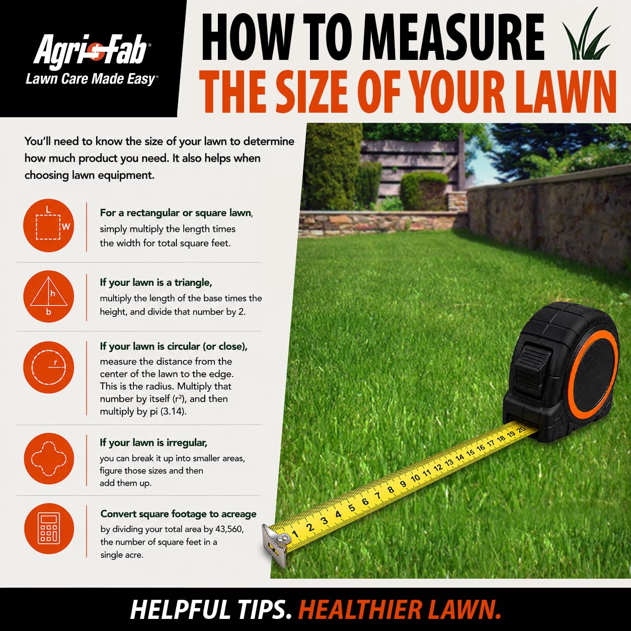 Agri-Fab Push Spreader Pro for Seed, Fertilizer and Lawn Care, 85 lb Capacity with 10 Ft Spread Width and Pneumatic Tires
