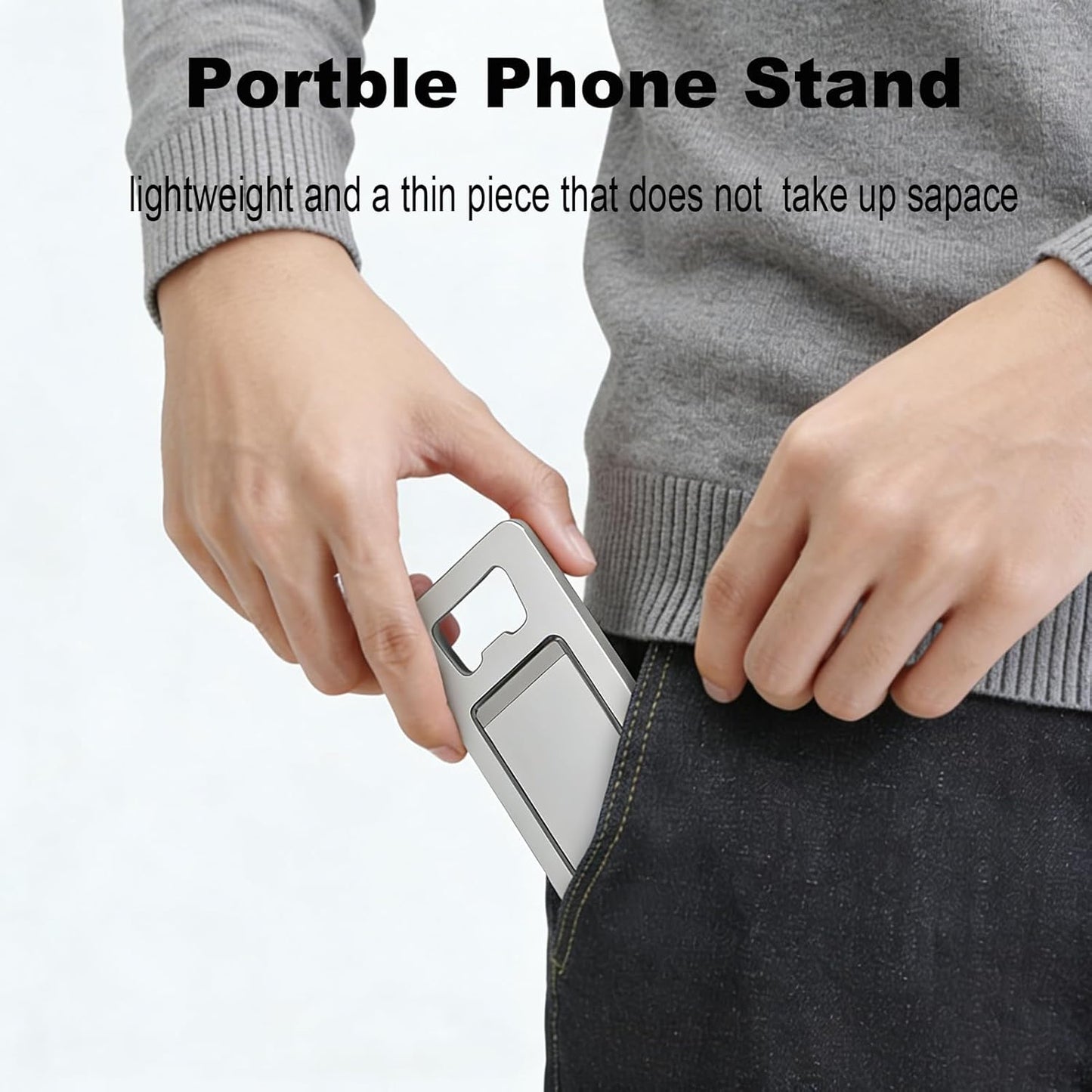 CEFOJQAO 2-Pack, 17 16 15 14 13 12 11, S26/25/23, Foldable Cell Phone Stand for Desk Portable Cell Phone Folding Stand