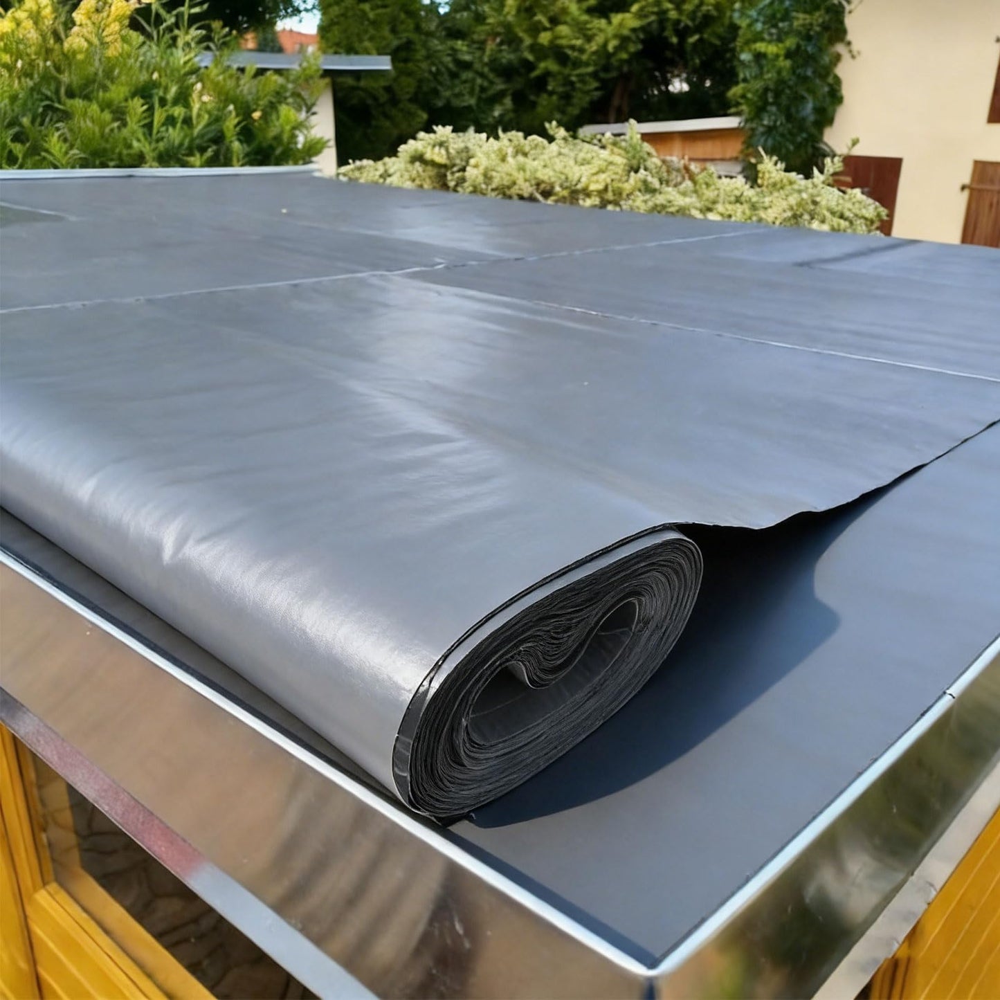 GOOFCXO 39" x 32.8' Self-Adhesive Waterproof Roofing Roll Self Stick Roll Roofing for Metal Roofing Panels House and Porch Roof Shingles, Grey