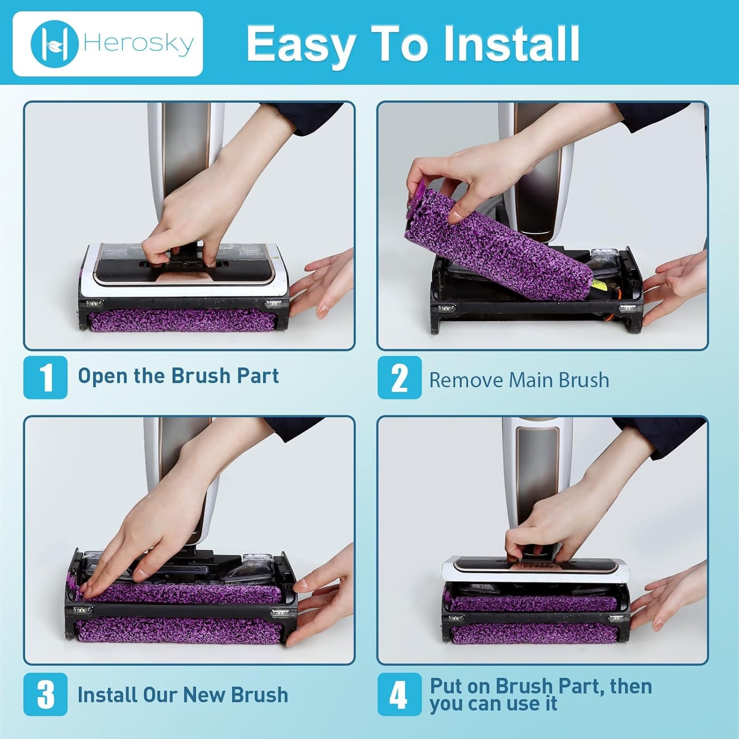 Skiennix 2PCS SD201 Roller - Compatible with Shark Steam Mop Models SD200, SD201C, SD201Q, SD205