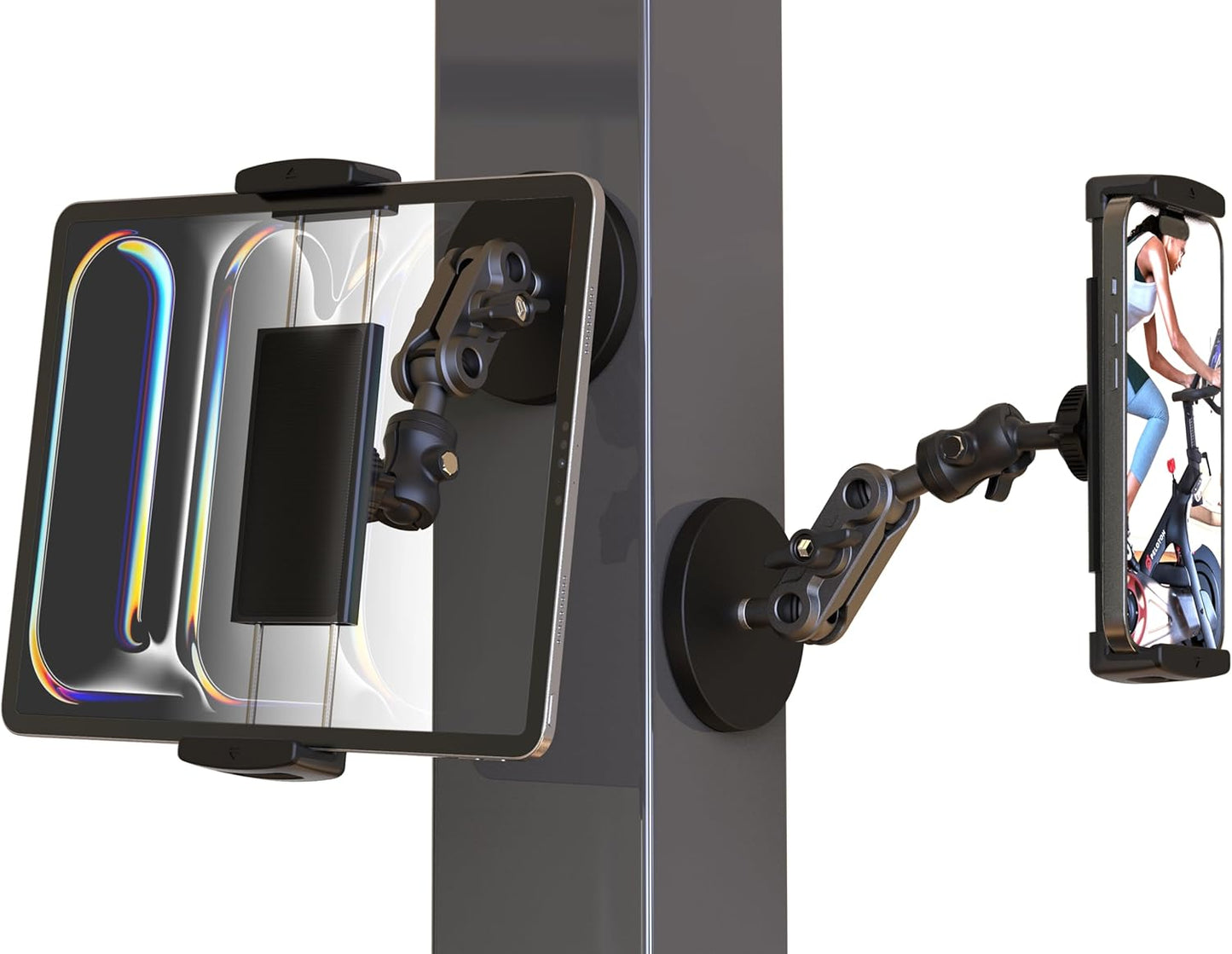 VasSmtCPH 360Adjustable 7.7" 3.5" 4-13" Universal Magnetic Tablet Holder Aluminum Heavy Duty Arm Magnetic Base
