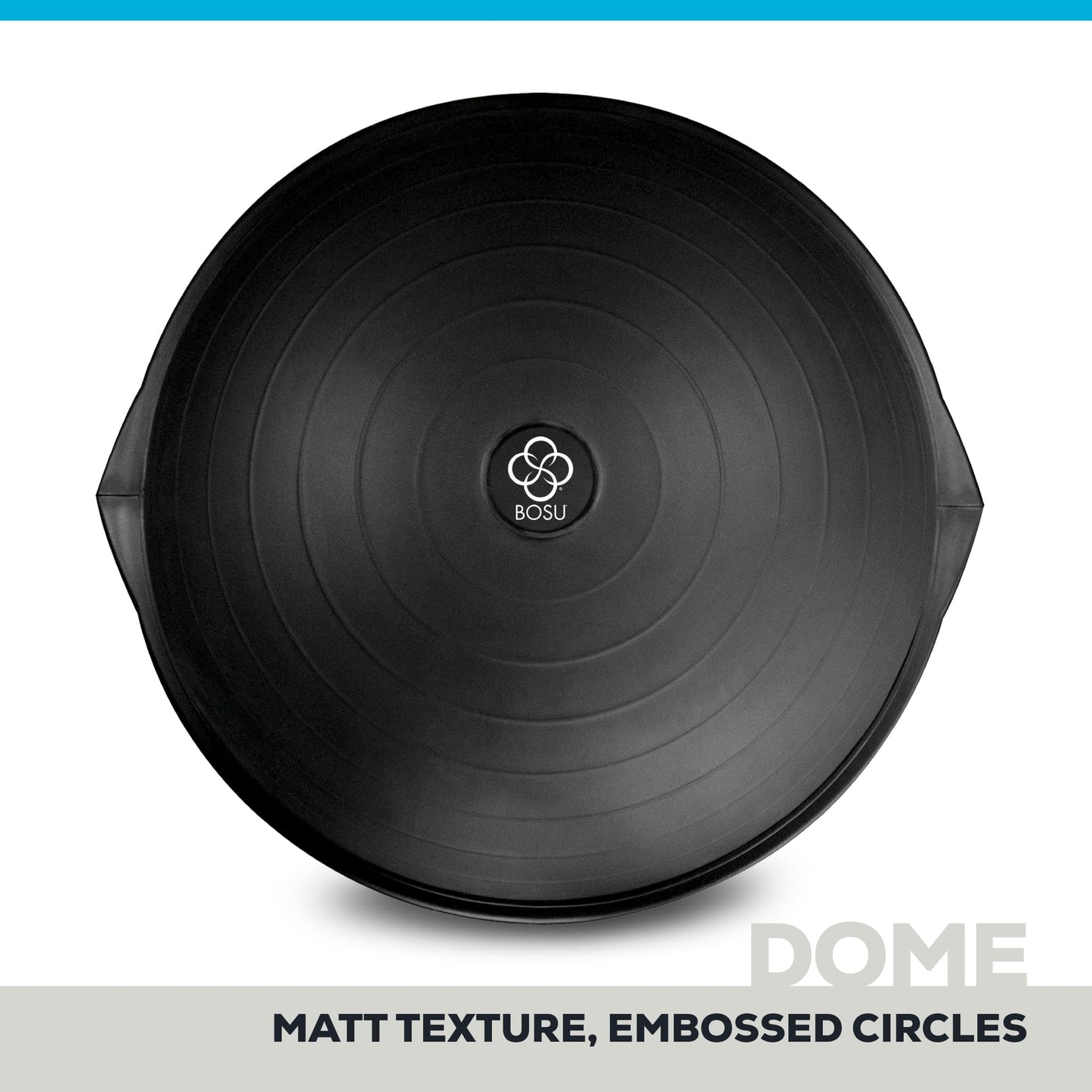 BOSU Balance Trainer, Half-Ball Training Equipment, 65 cm Diameter, 350 lb Capacity - Burst-Resistant Stability Exercise Tool w/ Non-Slip Base, Includes Hand Pump, Commercial-Grade