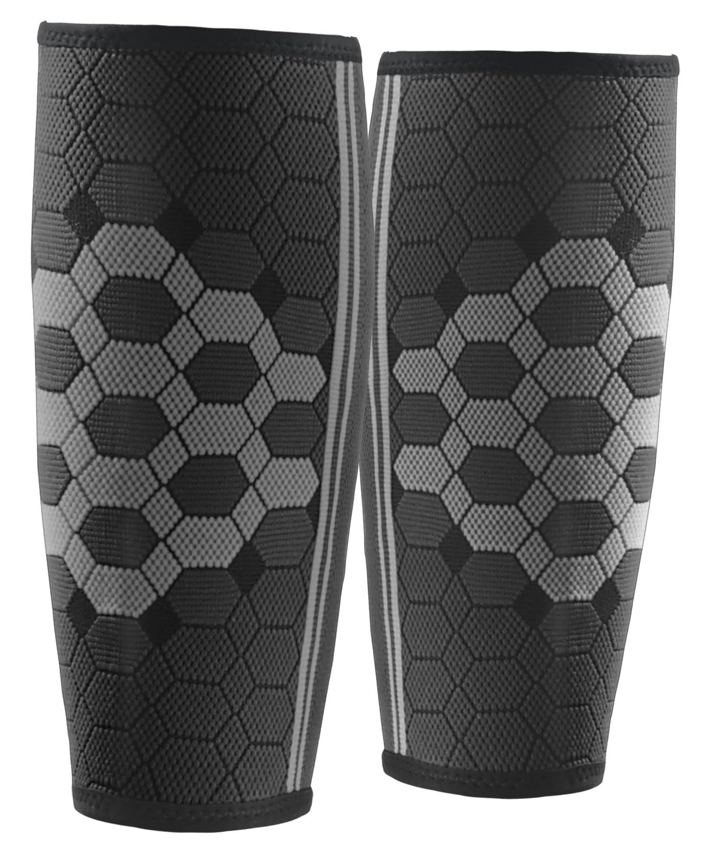 Sparthos Calf Compression Sleeves (Pair) – Leg Compression Socks for Men and Women – Shin Splint Calf Pain Relief Calf Medical Leg Pain and Cramps Recovery Varicose Veins (Black-L)