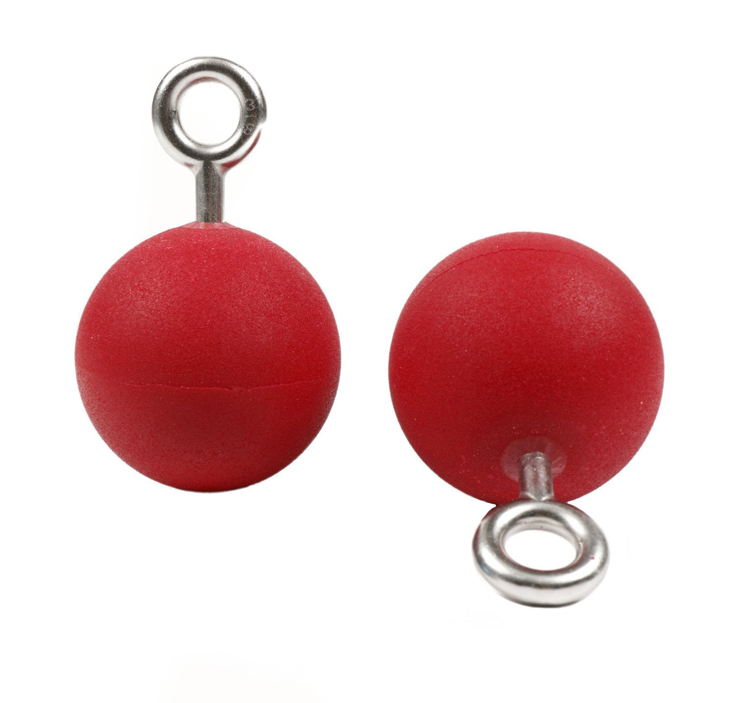 Atomik Climbing 3.5 inch Hanging Ninja Balls in Red for Grip and Strength Training as Seen on American Ninja Warrior