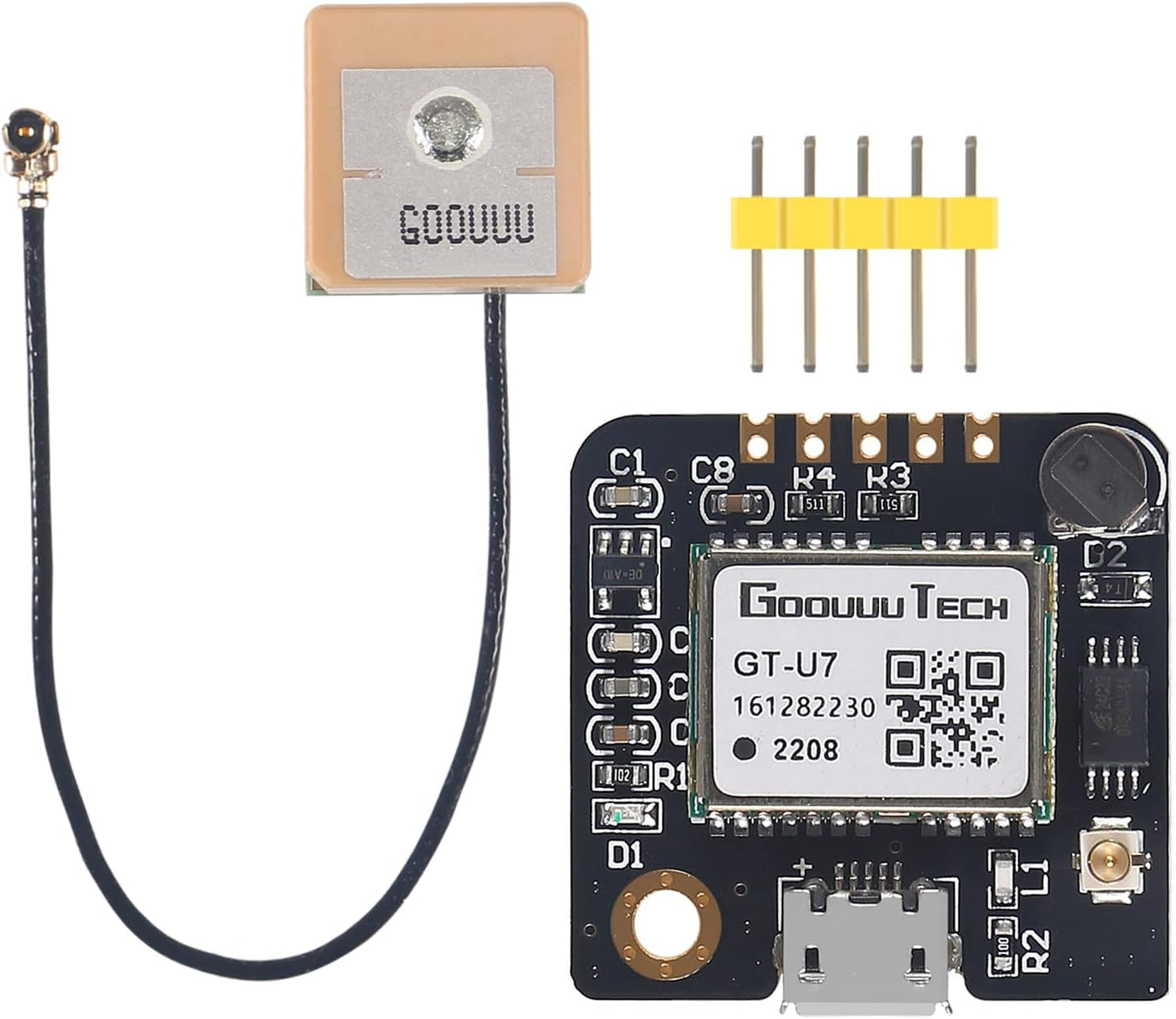 Alinan 3pcs GT-U7 NEO-6M 51 STM32 GPS Module Navigation Satellite Positioning GPS Receiver Compatible with MCU Low