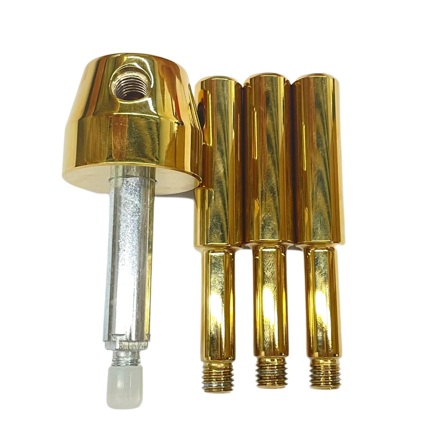WAH LIN PARTS 3 Spoke Gun Safe Handle Replacement, Gold Finish Heavy-Duty Handle for Safe Box, Gun Safes, Vault Doors, Gun Safes,Fireproof safes and Vault Doors