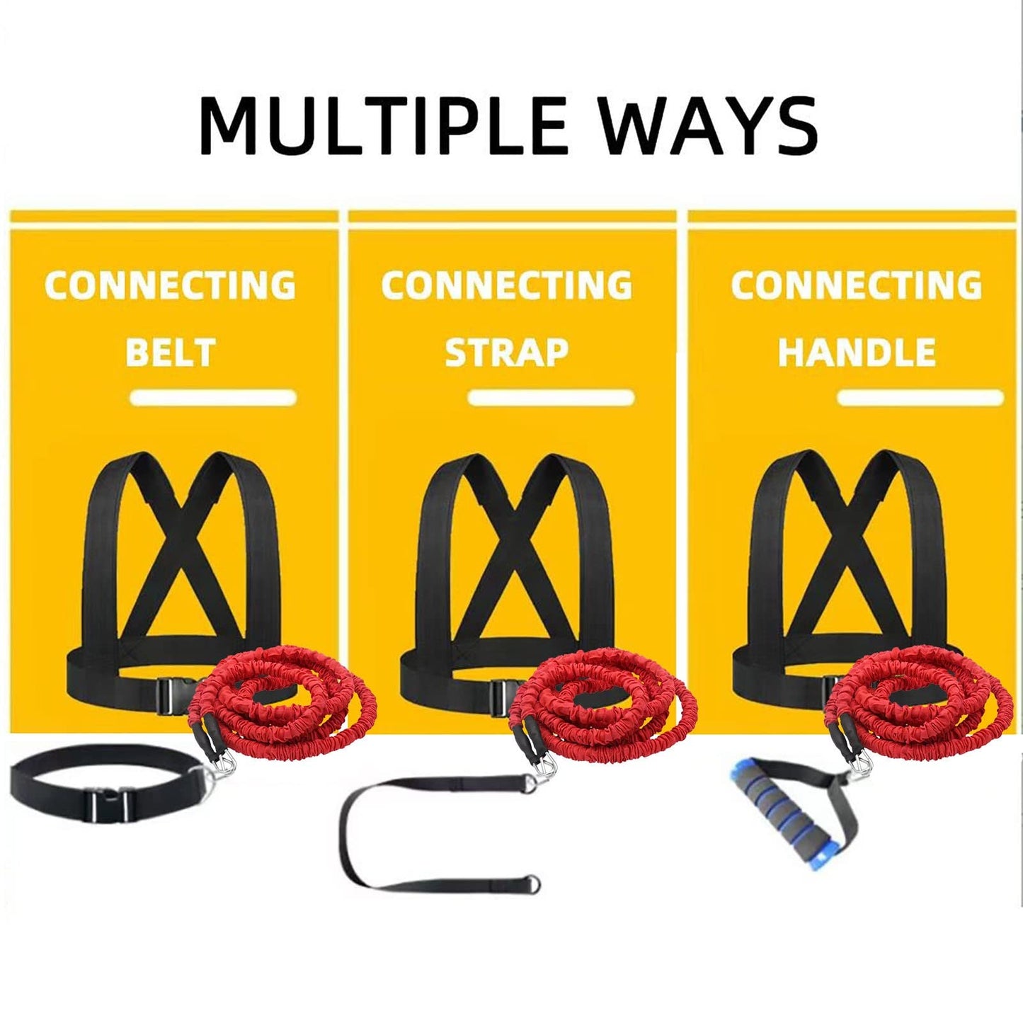 OYINDIZ Resistance Explosive Training Rope Force Improve Power, Agility, Strength Track and Field Football Basketball Volleyball Multi-Directional Fitness Equipment