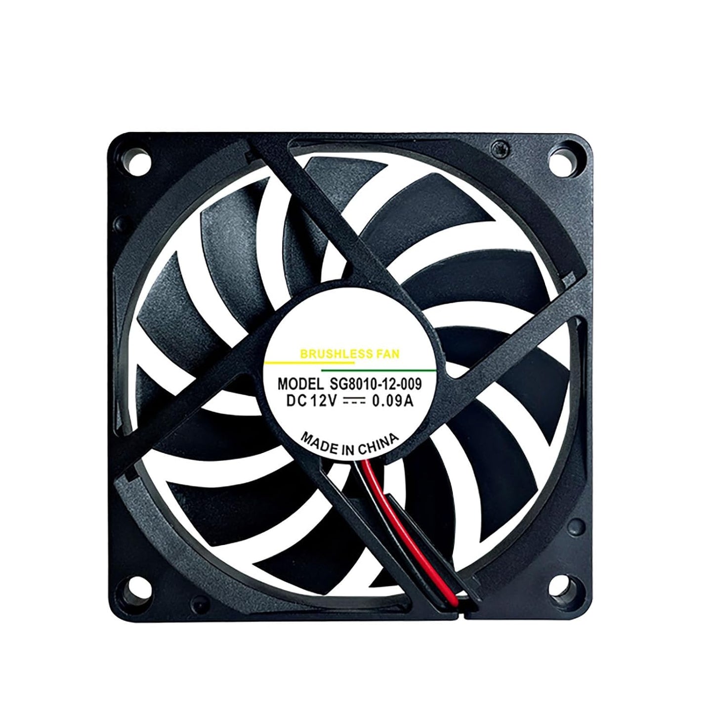DUJVCZB 80mm SG8010-12-009 12V 8010 8CM 80mm 10mm Fan DIY Ventilation Exhaust Projects Brushless DC Cooling Fans x Air