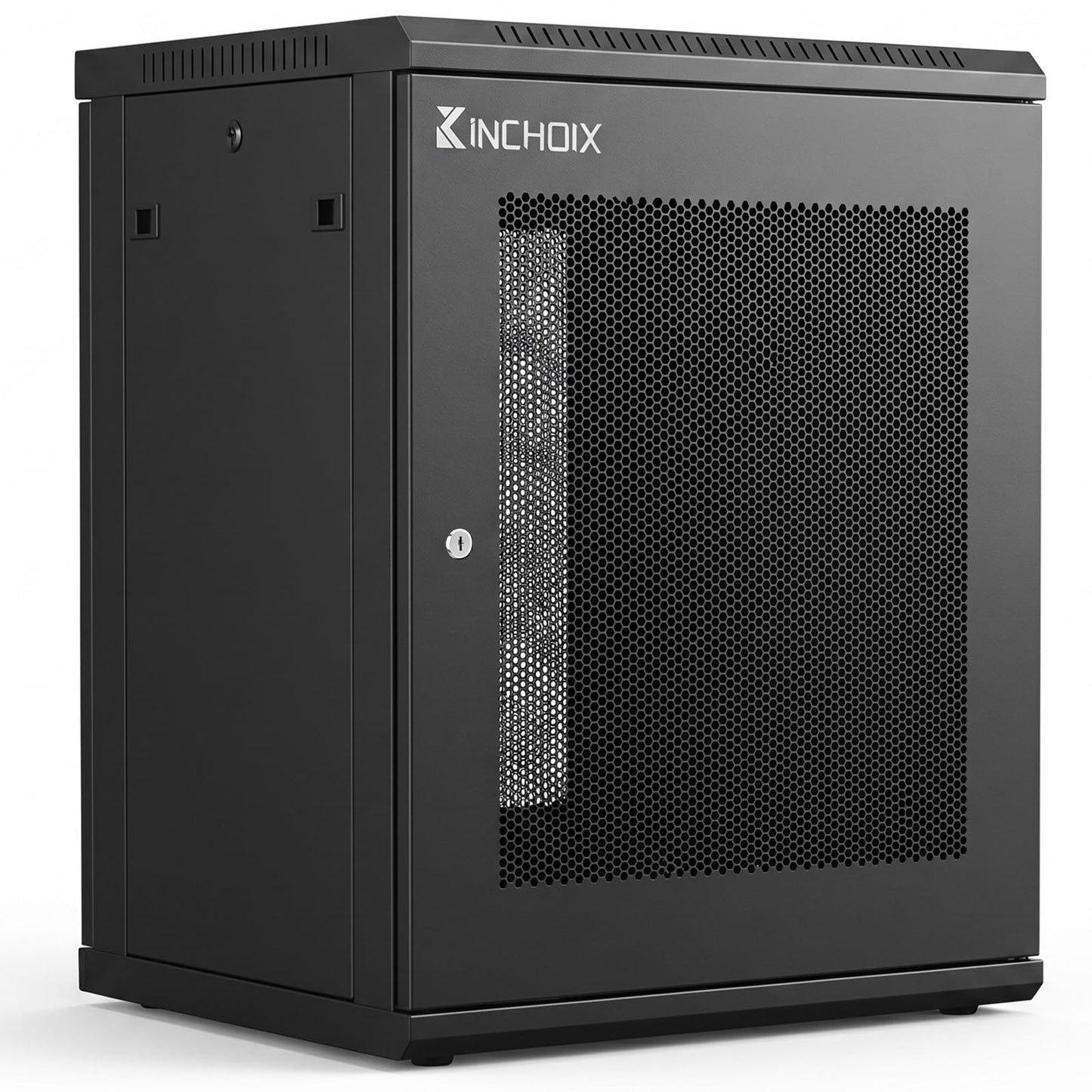 Network Rack Enclosure Cabinet Enclosure for Computer Data Networking Electronic Equipment, Removable Side Panels, Locks, 25in Depth (12U)