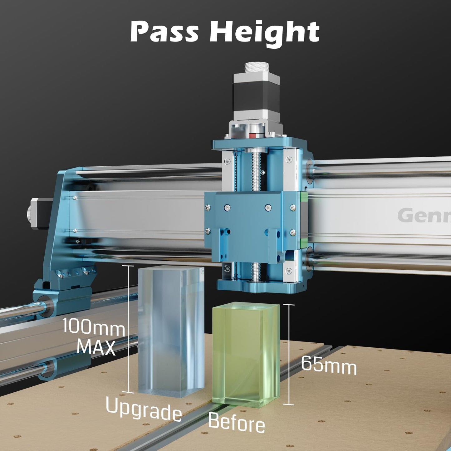 SainSmart Genmitsu 4040-PRO MAX CNC Router + Fractal Vise with 100° Adjustable Jaw for Irregular Shape, 120mm Clamping Range