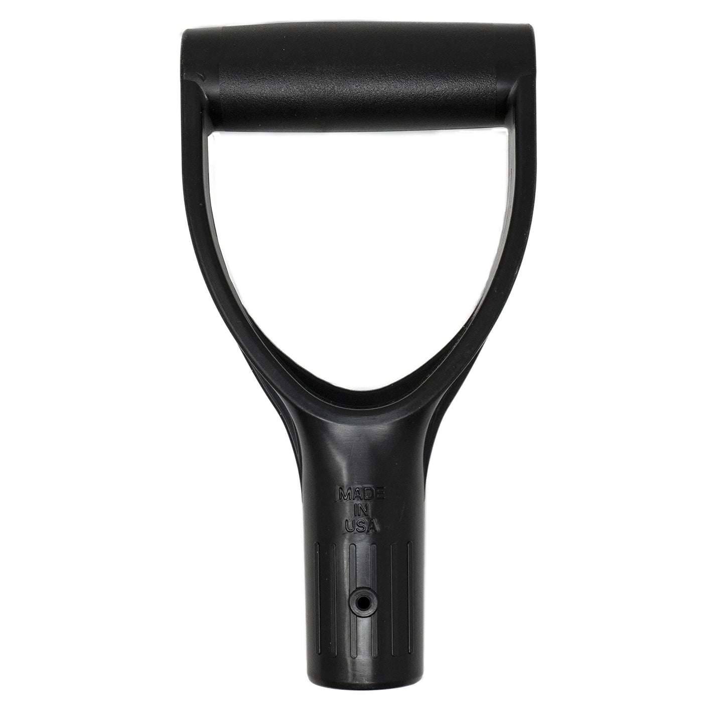 Forest Hill Made in USA D Grip Replacement Handle - 1 Screw Hole, 1.26-inch / 32mm Inner Diameter Mount, Comfortable Wide Grip, Heavy Duty No-Break Polypropylene Co-Polymer (Black)