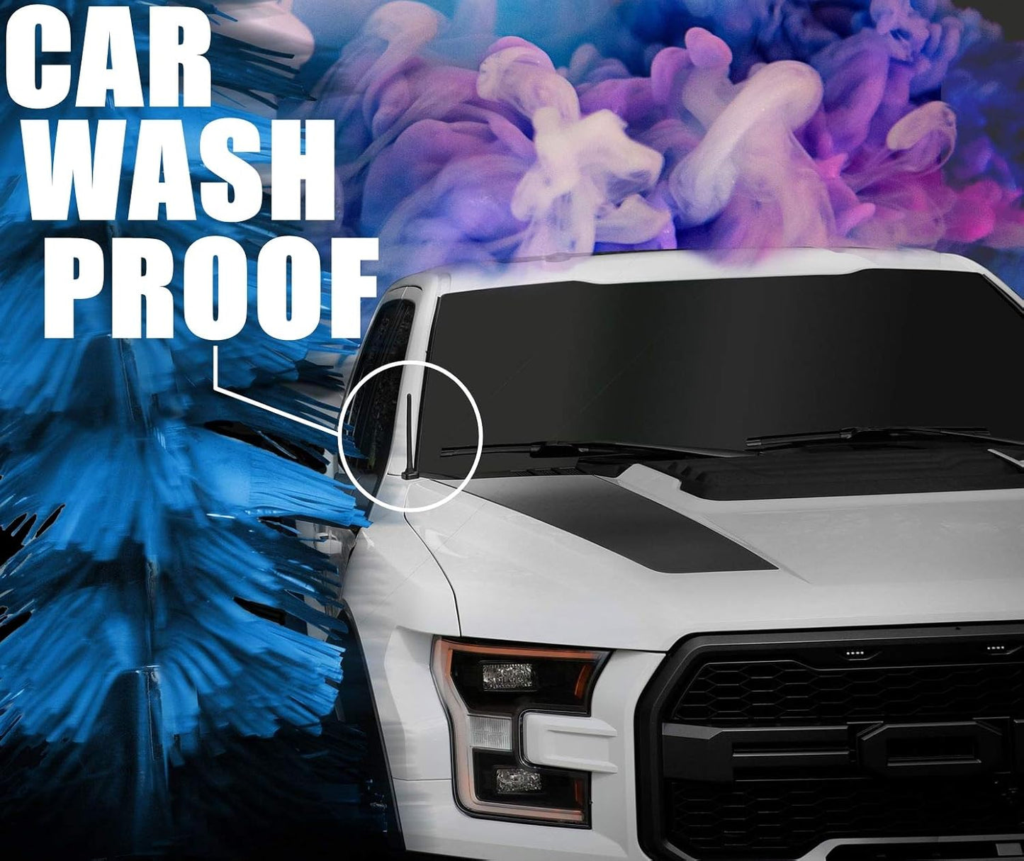 AntennaMastsRus 6 3/4 Inch (2006-2009) - The Original is Compatible with Pontiac Solstice - Car Wash Proof Short Rubber