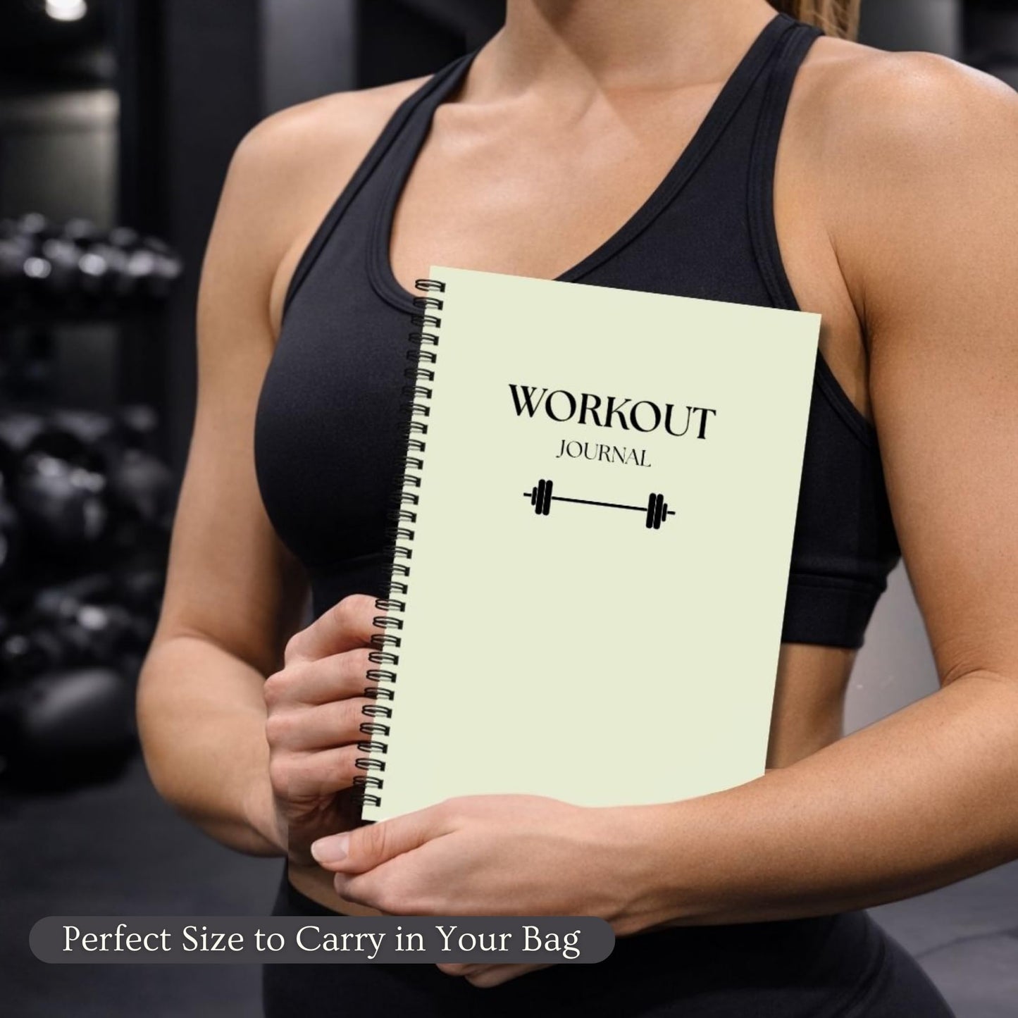 Workout Journal for Men & Women – Fitness Journal & Workout Logbook, Gym Fitness Planner with 52 Weeks of Tracking, Exercise Log Book for Weight Loss & Training – Hard-Cover Spiral Binding – Green