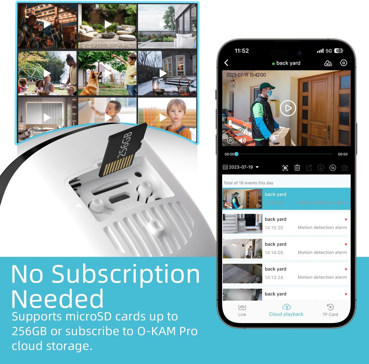 Rraycom 5G/2.4GHz Outdoor,2K Vision,2-Way Talk,IP65, WiFi Security Cameras Wireless Battery Home Security Camera