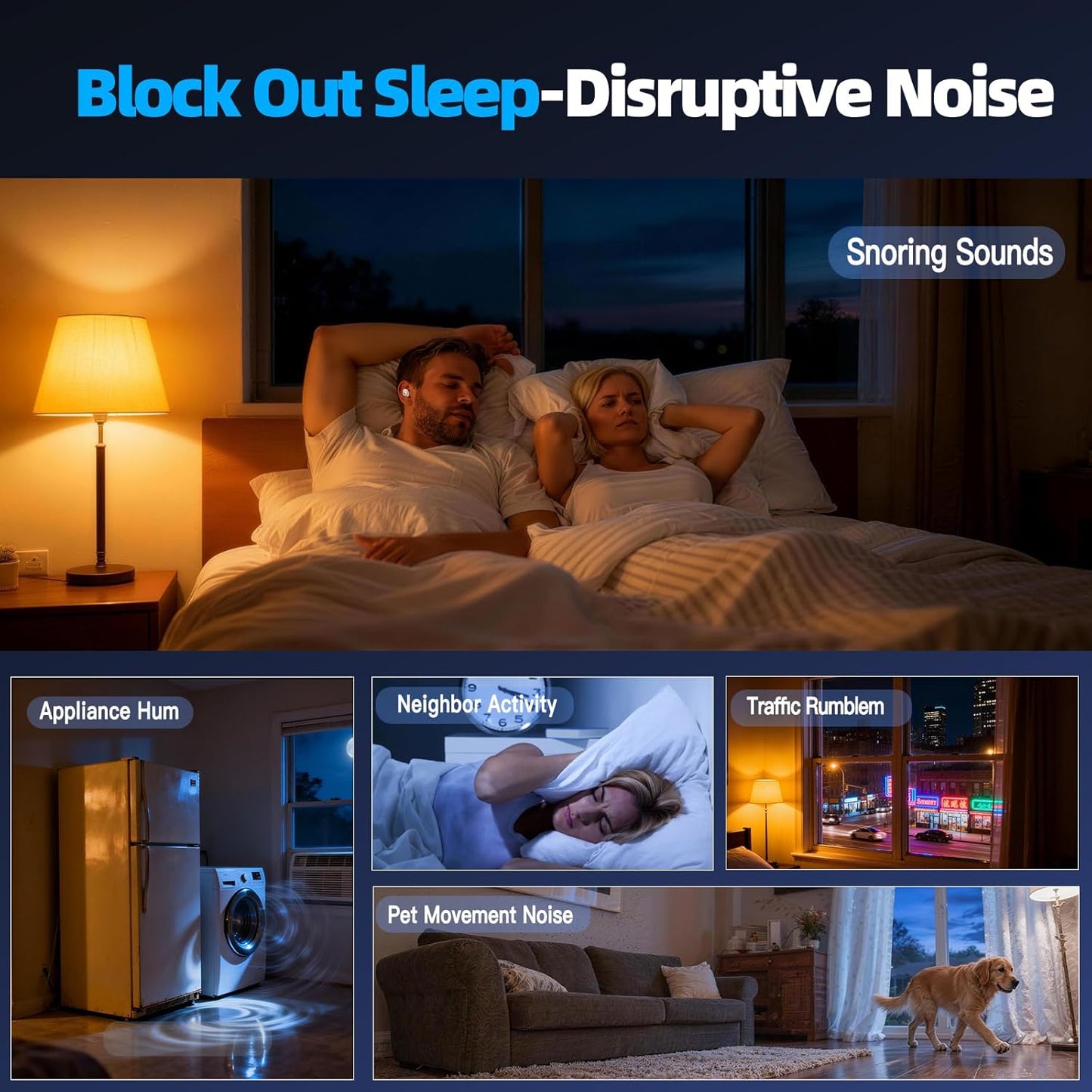 ZOVIMAX 5.4 48H Sleep Earbuds Bluetooth in Ear Buds for Sleeping, Mini Sleep Headphones for Side Sleepers with Dual