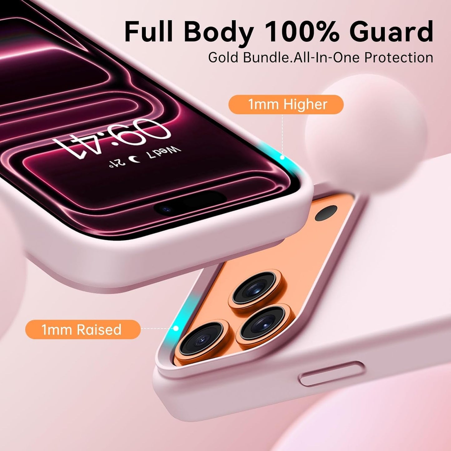 BENTOBEN 17 6.9", 17 Magnetic for iPhone Pro Max Case Compatible with Magsafe, Silky Liquid Silicone, Slim Soft