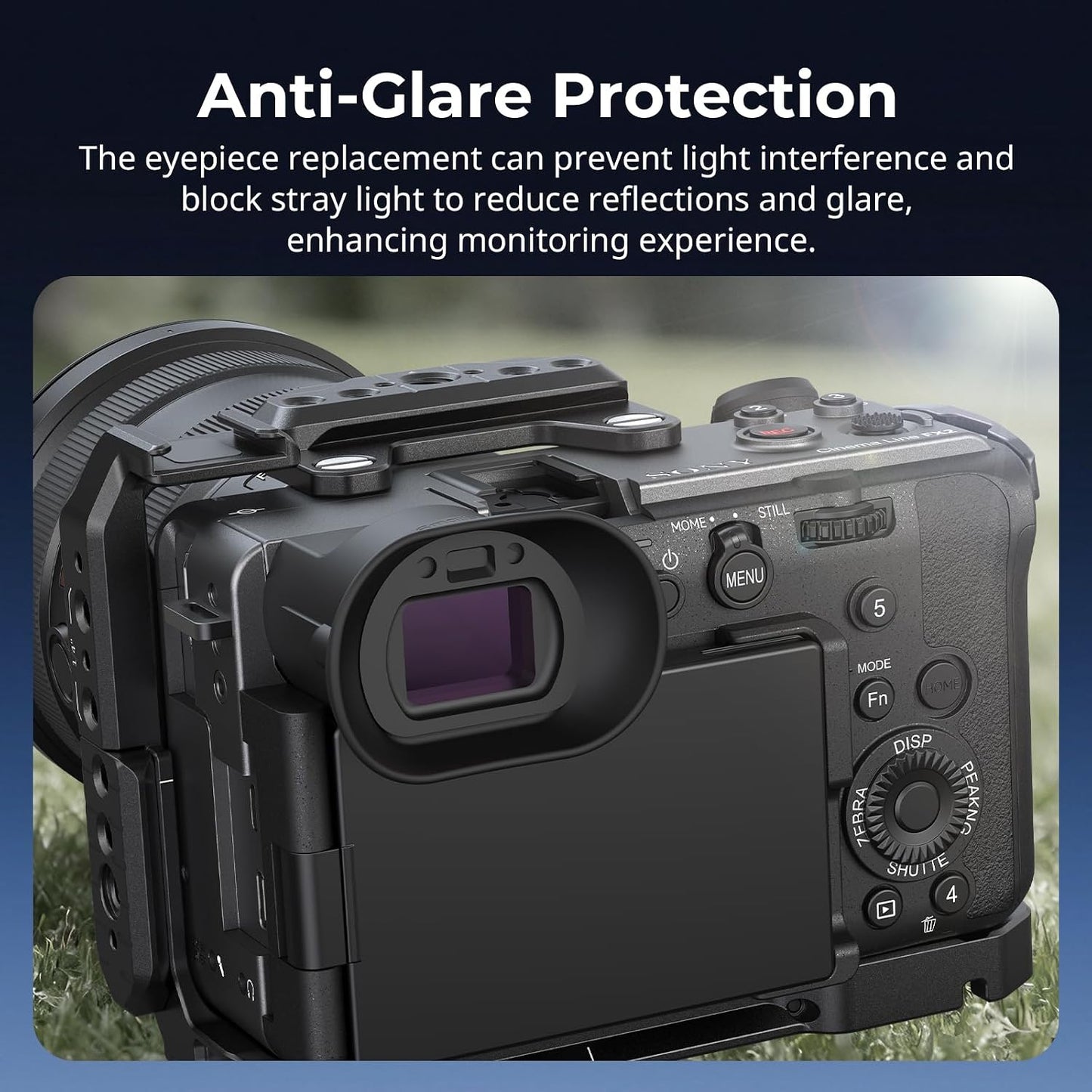SMALLRIG FX2, 5975 Viewfinder Eyecup for Sony Soft Silicone Eye Cup Replacement, Anti-Glare Protection
