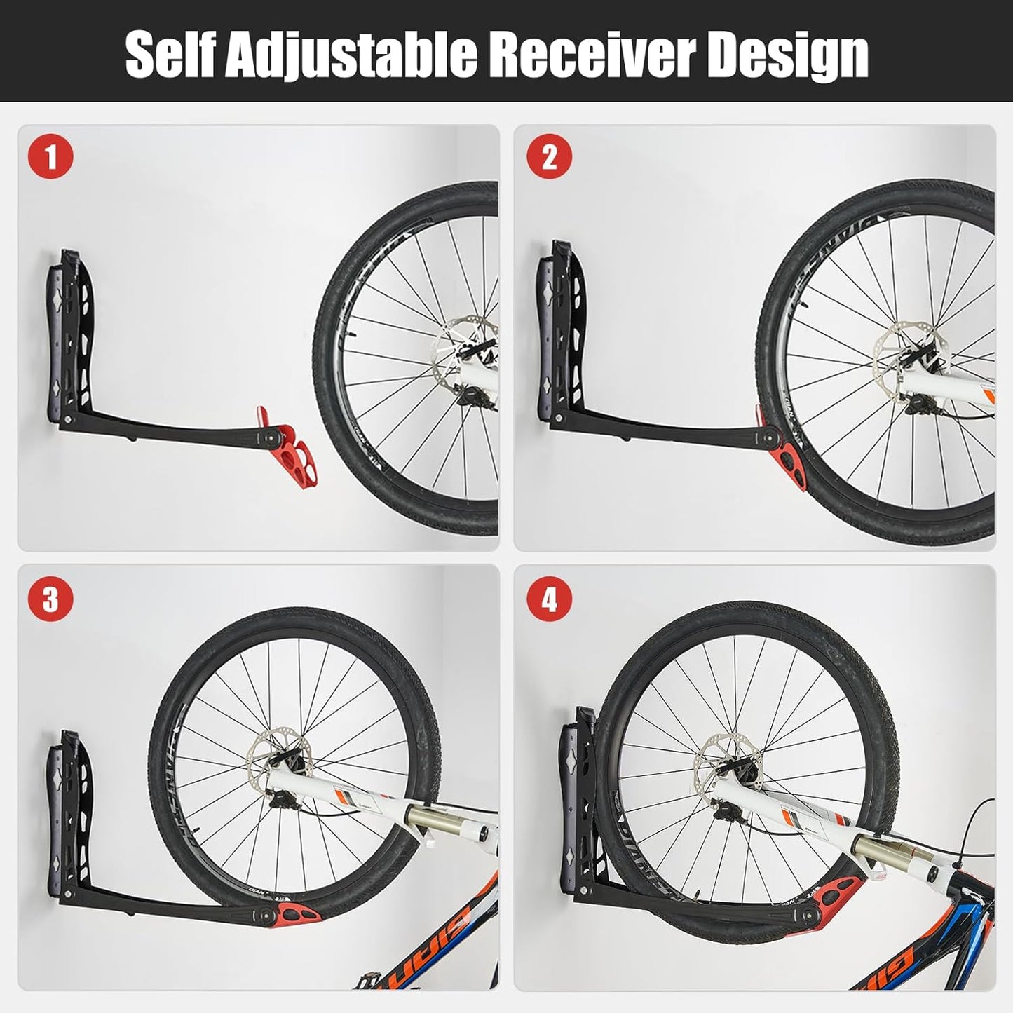 Ultrawall BIKEPAL Swivel Bike Rack - Effortless Wall-Mounted Storage for Home & Garage