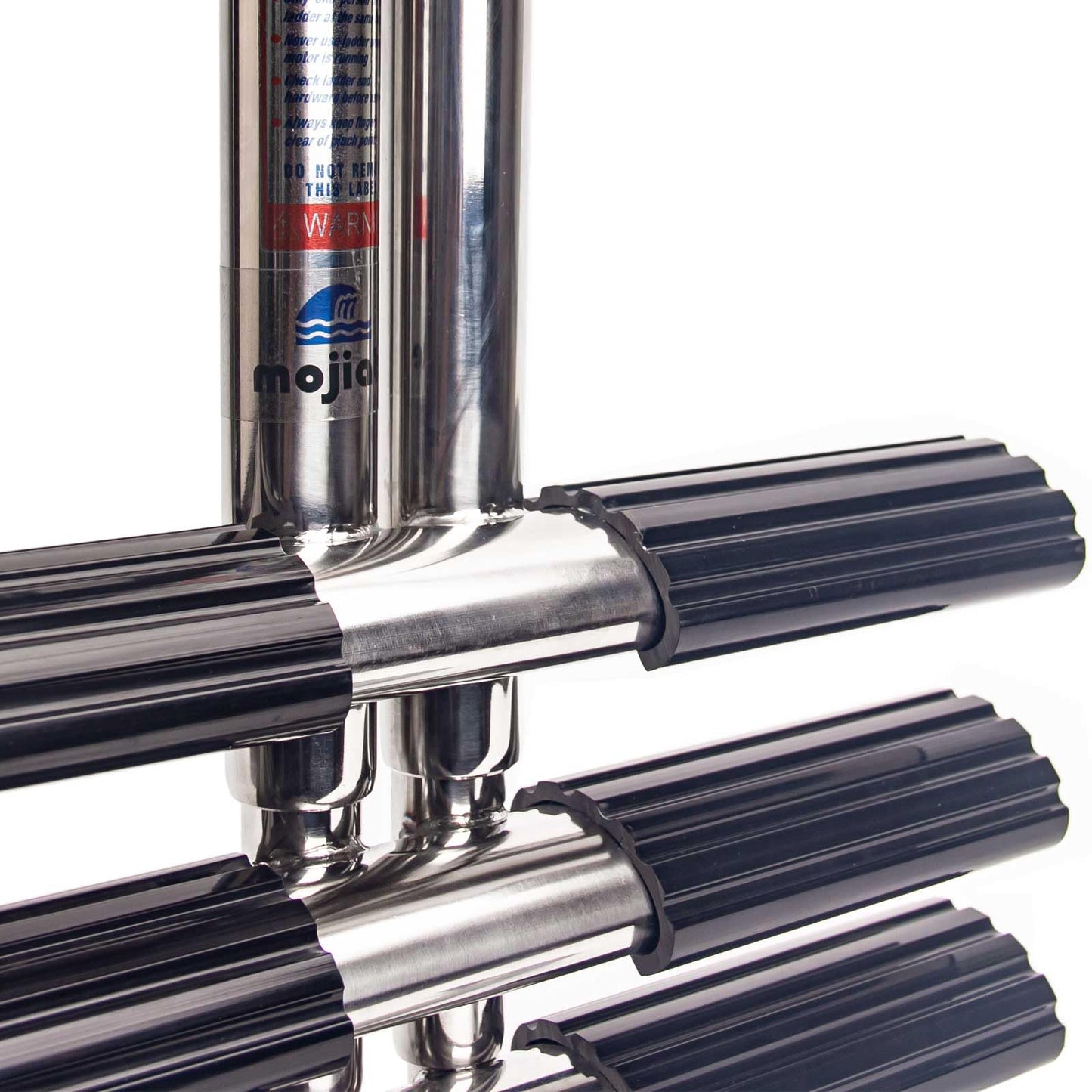 Mojiate 3-Step Stainless Steel Dive Ladder - Heavy Duty Telescoping Boat Ladder for Marine, Yacht, RV, Pontoon & Pool Use