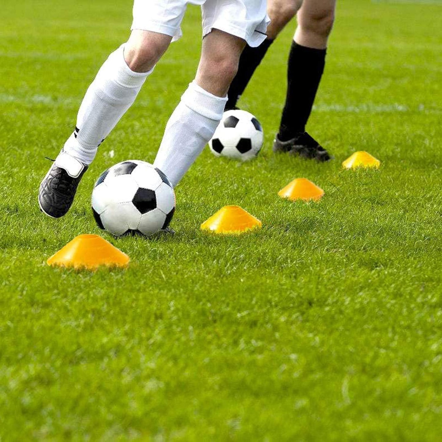 YEXEXINM Professional Agility Ladder Speed Training Equipment Set-20ft Agility Ladder,12 Soccer Cones, 4 Agility Hurdles, Running Parachute, Suitable for Soccer Football Basketball Training