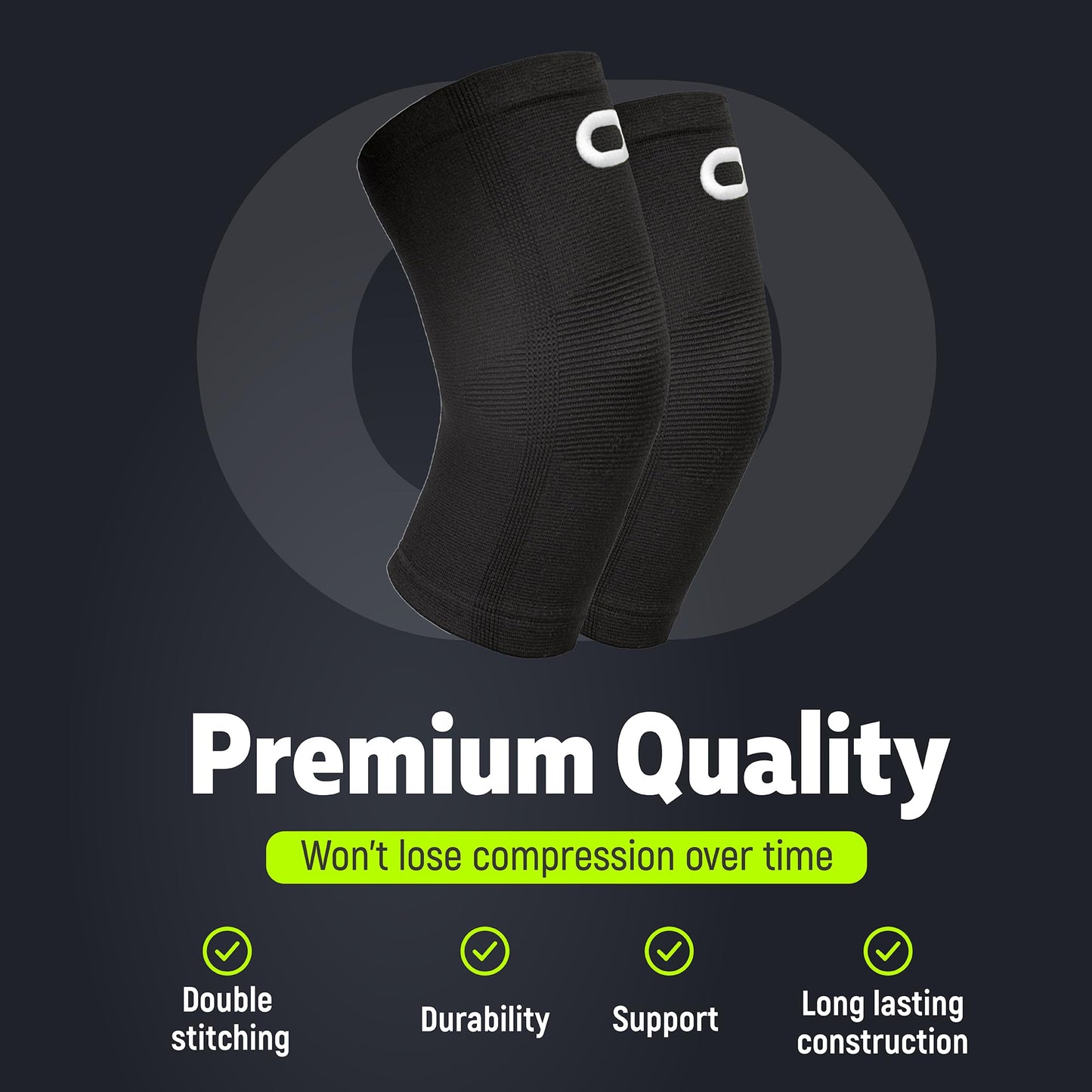 Elbow Brace Compression Sleeve (1 Pair) - Instant Arm Support Elbow Sleeves for Tendonitis, Arthritis, Bursitis, Golfers & Tennis Elbow Brace, Treatment, Workouts, Weightlifting, Pain Relief, Recovery