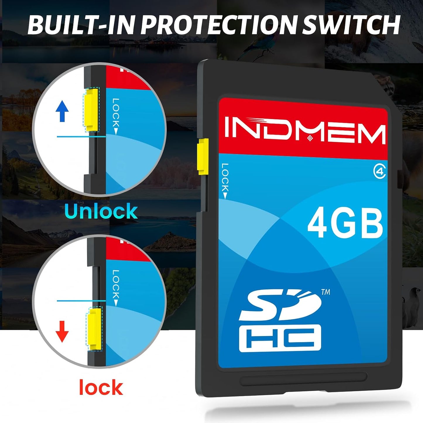 elecacc 4GB 3 Pack, 4 MLC SD Card Class Flash SDHC Memory Cards Stanard Secure Digital Cards Camera Cards