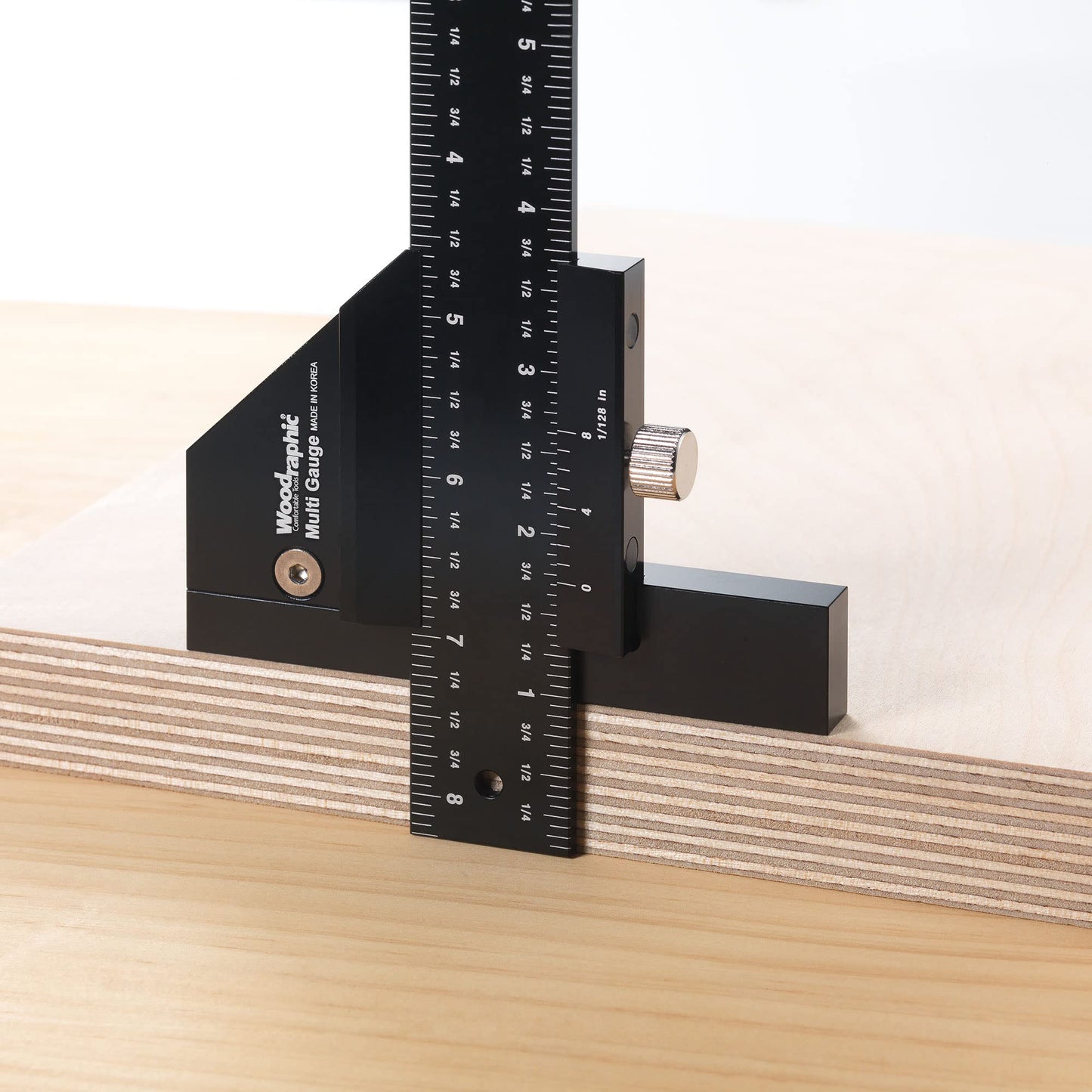 Woodraphic Scriber Gauge 37 Inch – Extra Long Measuring and Marking Ruler, Layout and Joinery Gauge, CNC Aluminum Square Tool for Woodworking, Carpentry, Framing, DIY Projects (New Version)