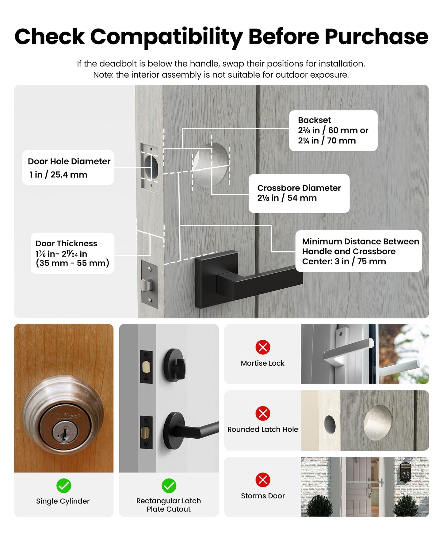 Lockin Veno Pro - All-in-One Smart Lock for Front Door - Palm Vein & Fingerprint Keyless Entry - 2K 180° Video, WiFi, Motion Sensor, 32GB Storage - No Monthly Fee